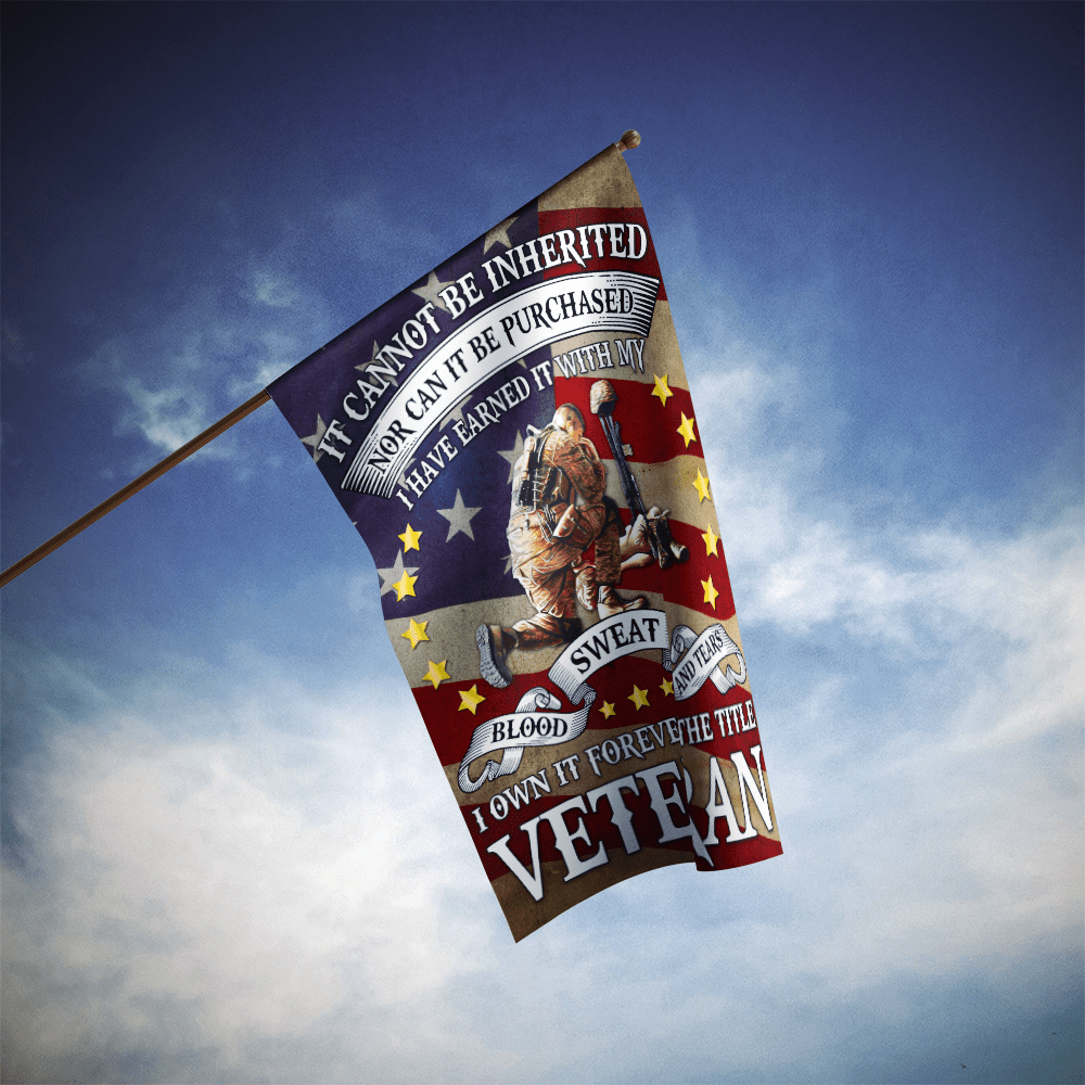 I Own It Forever The Title Veteran Flag Twin-Side Printing-Veterans Nation