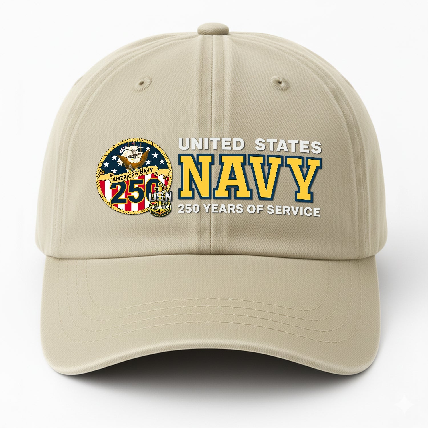 Custom Ranks US Navy Premium Washed Denim Cap DC011