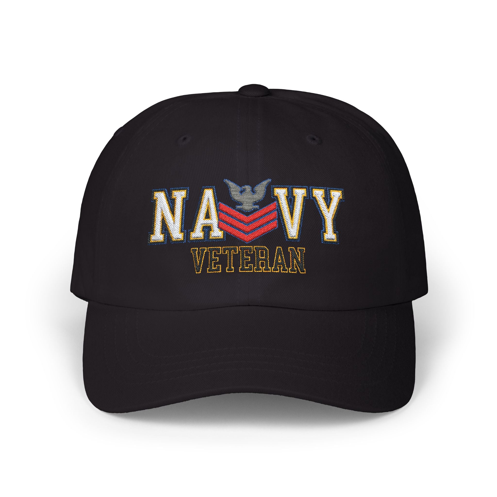 US Navy E-6 Petty Officer First Class E6 PO1 Collar Device  Veteran Embroidered Classic Dad Hat