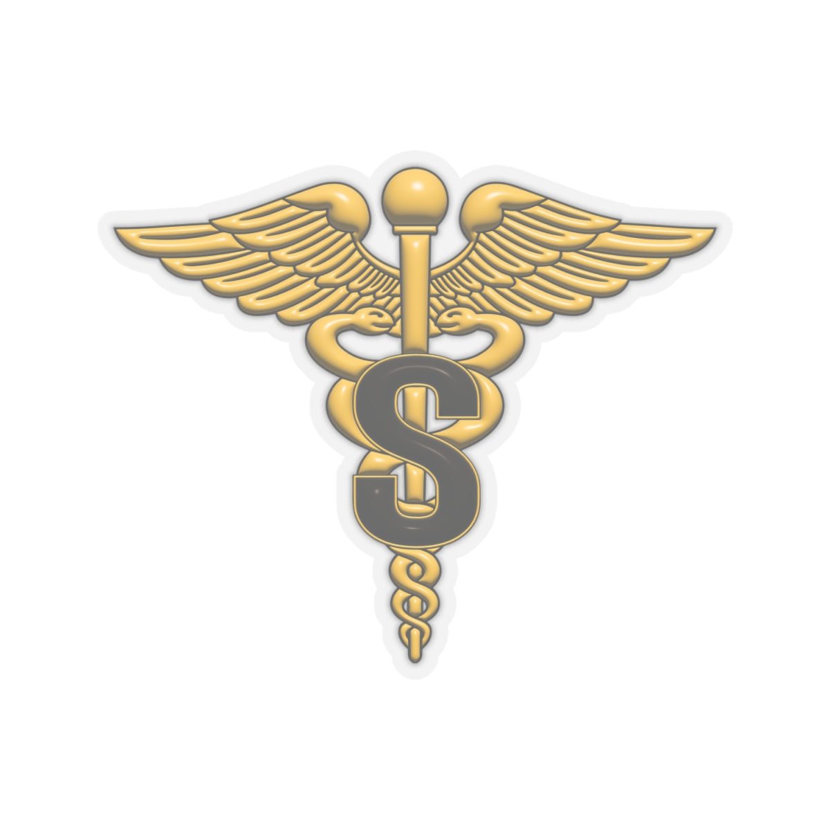 US Army Medical Specialist Corps 3D Effect Stickers