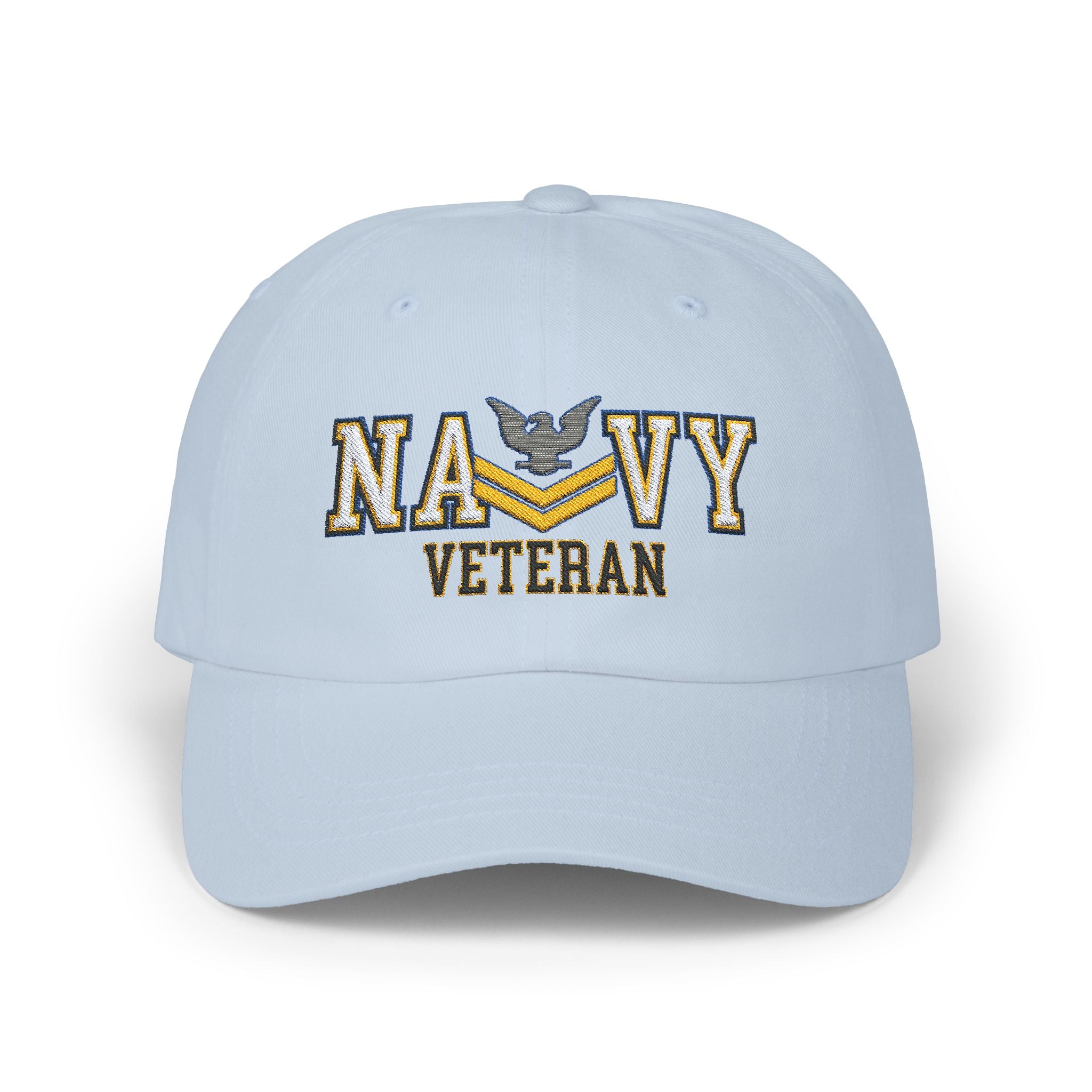 US Navy E-5 Petty Officer Second Class E5 PO2 Gold Stripe Collar Device  Veteran Embroidered Classic Dad Hat