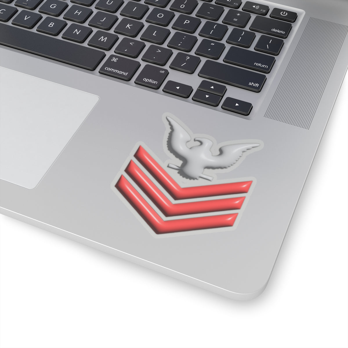 US Navy E-6 Red Stripe 3D Effect Stickers