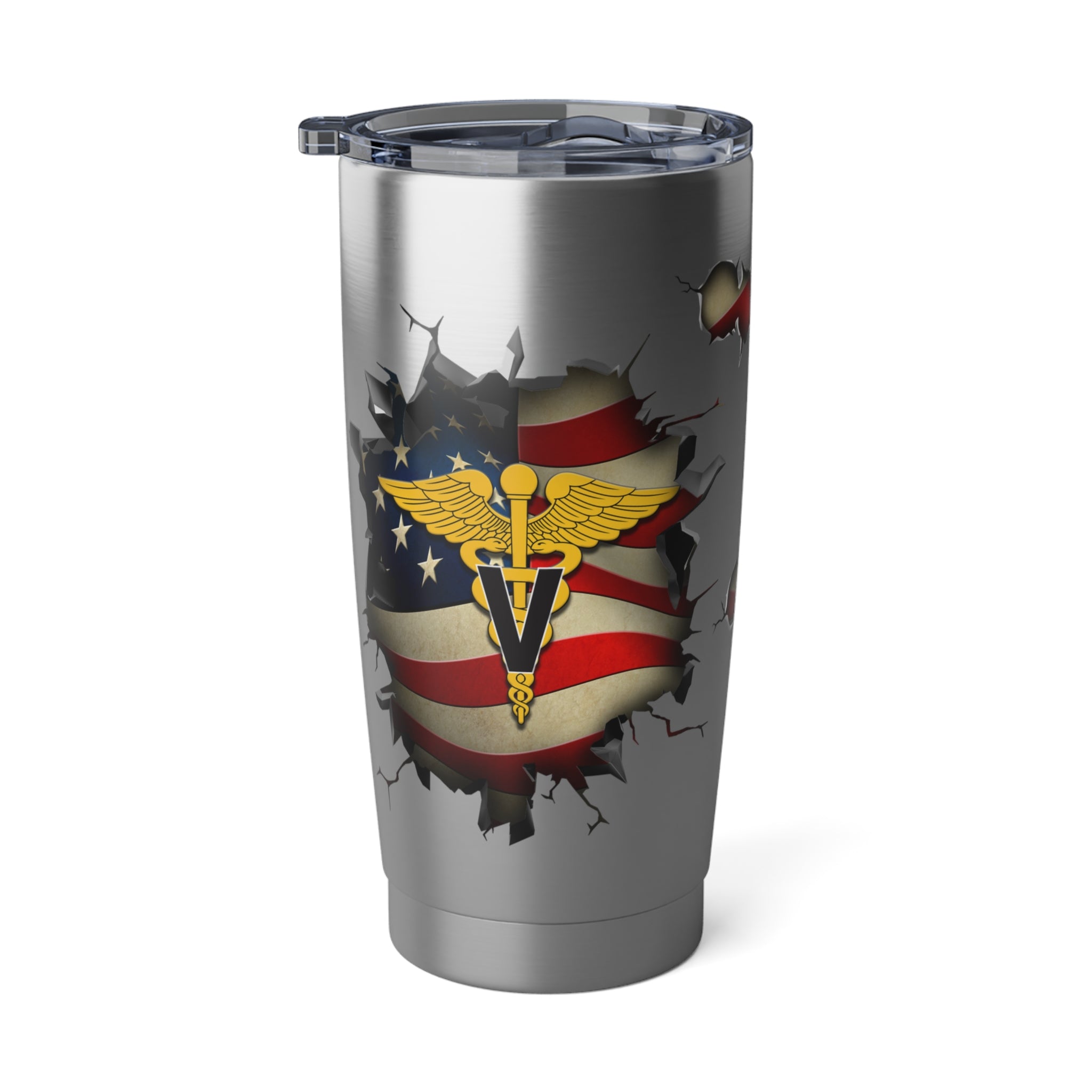 US Army Veterinary Corps 3D Break Effect Vagabond 20oz Tumbler