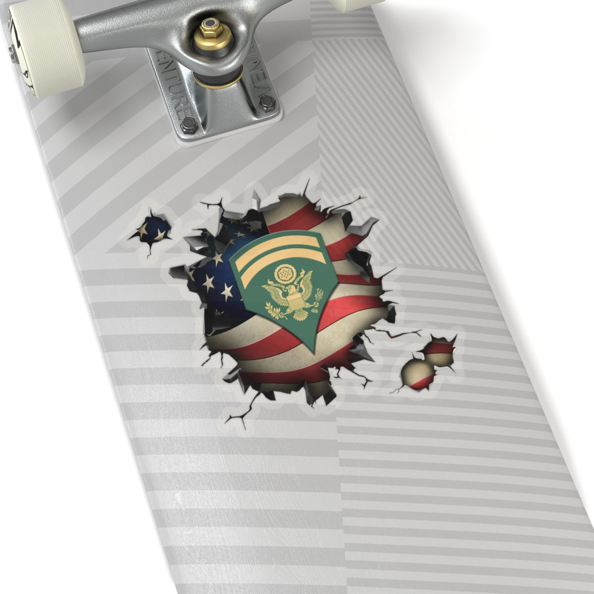 US Army E-6 SPC E6 Specialist 3D Break Effect Stickers