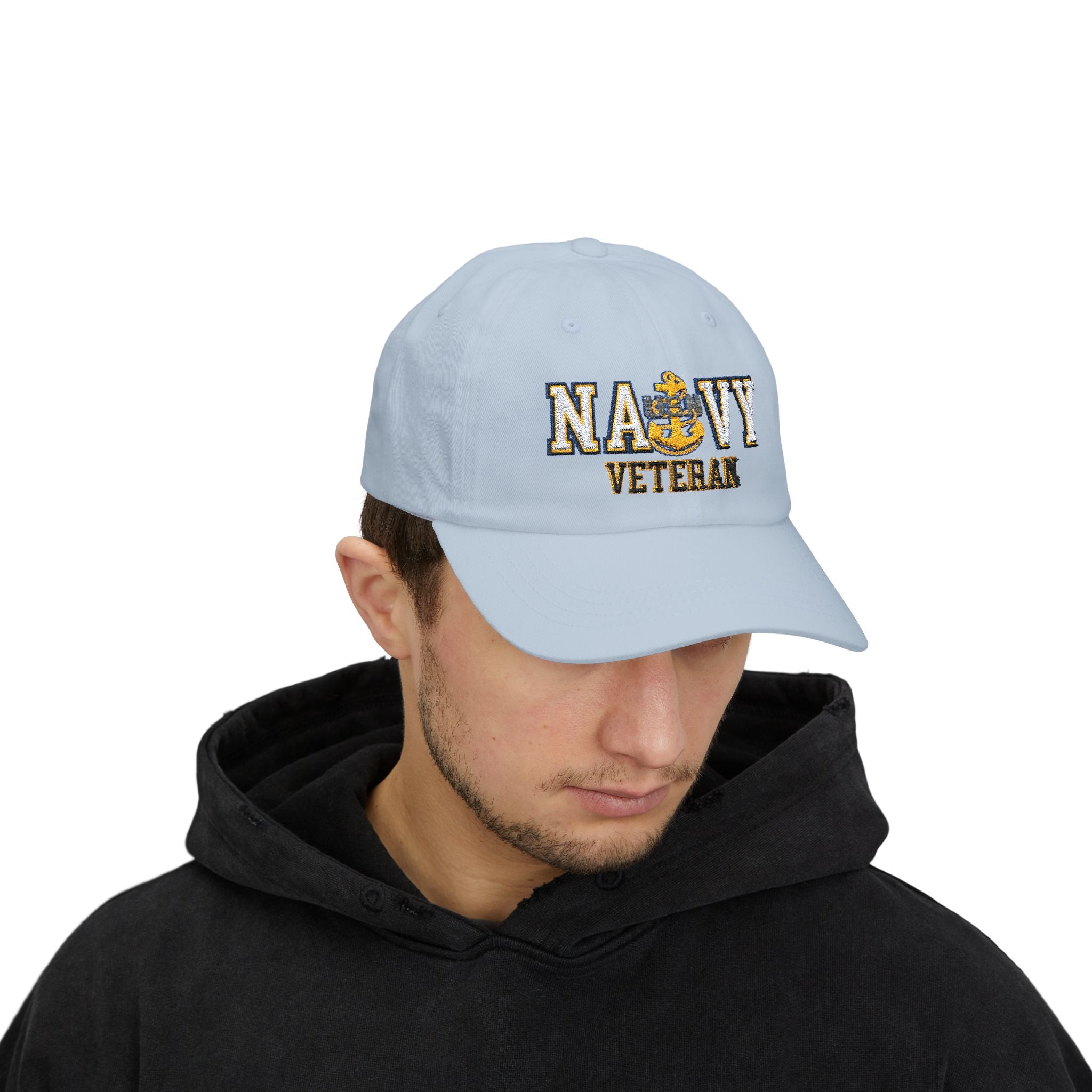 US Navy E-7 Chief Petty Officer E7 CPO Senior Noncommissioned Officer Collar Device  Veteran Embroidered Classic Dad Hat