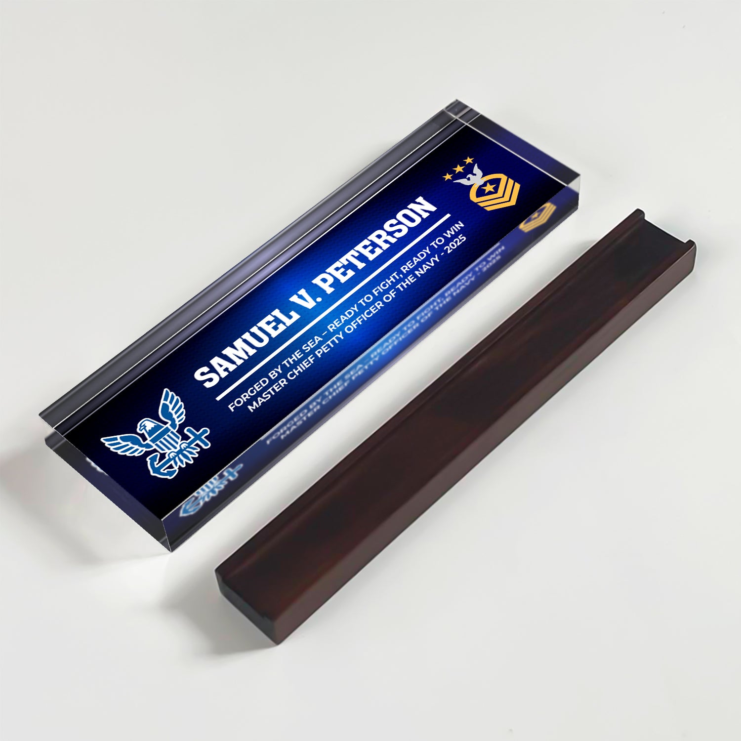 Custom U.S. Navy Retirement Acrylic Plaque – Personalized Veteran Gift