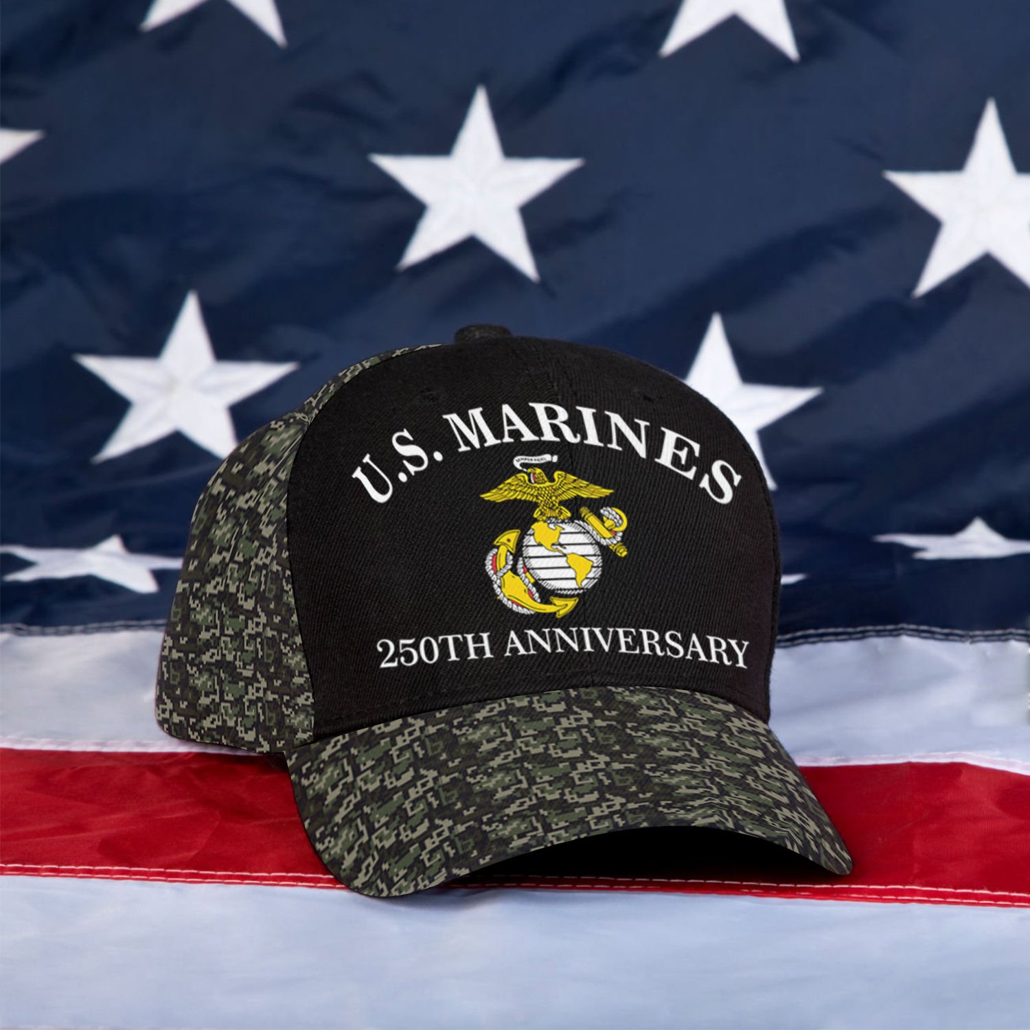 US Marines 250th Anniversary All Over Prints Premium Classic Cap