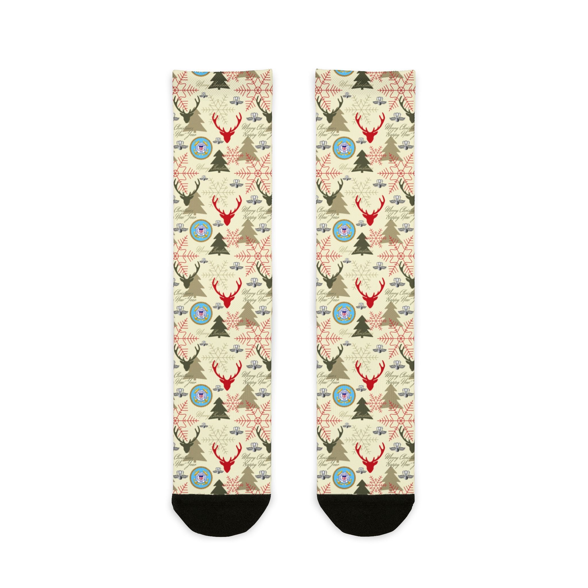 Custom US Military Ranks/Insignia All Over Prints Sublimation Crew Socks JSK04