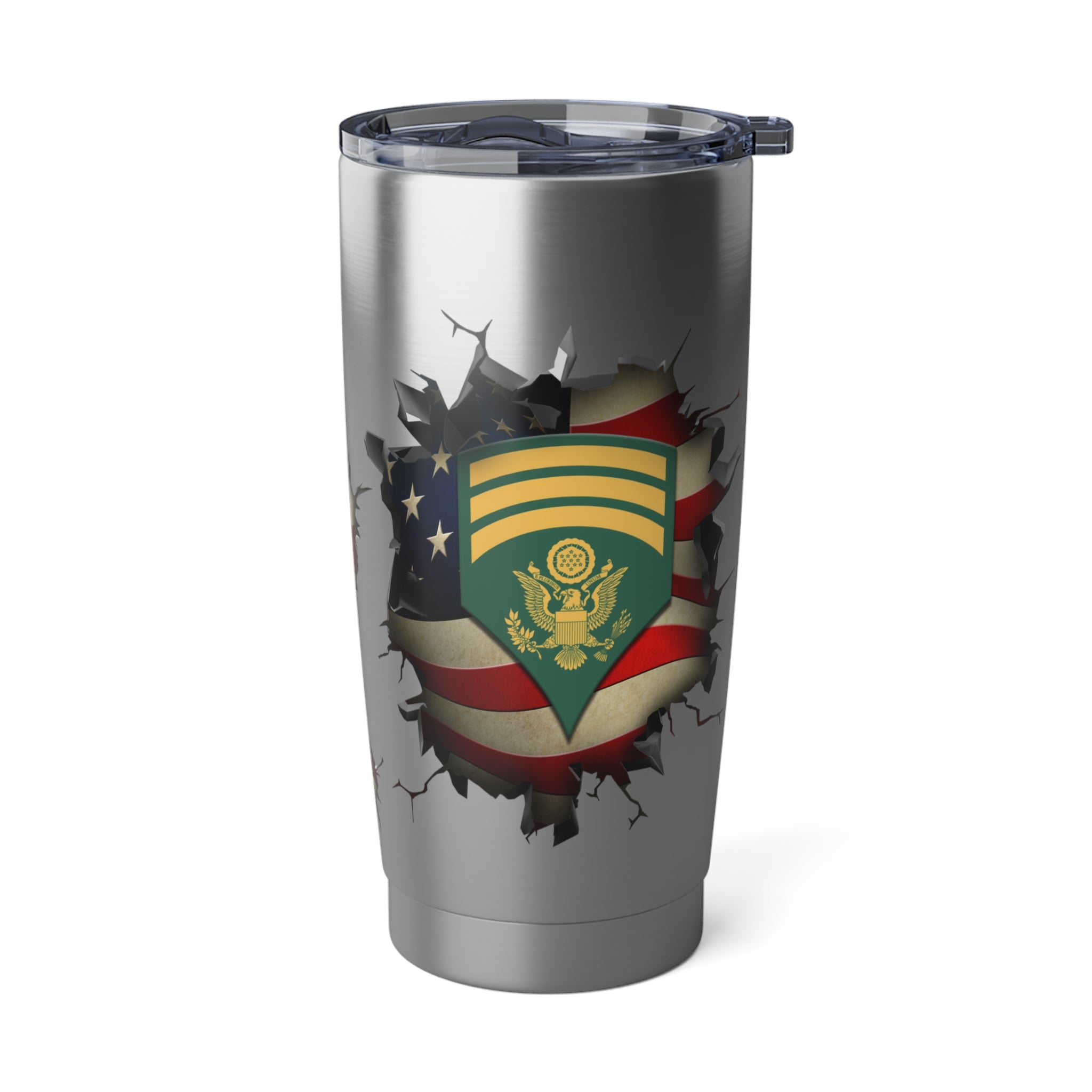 US Army E-7 SPC E7 Specialist Ranks 3D Break Effect Vagabond 20oz Tumbler