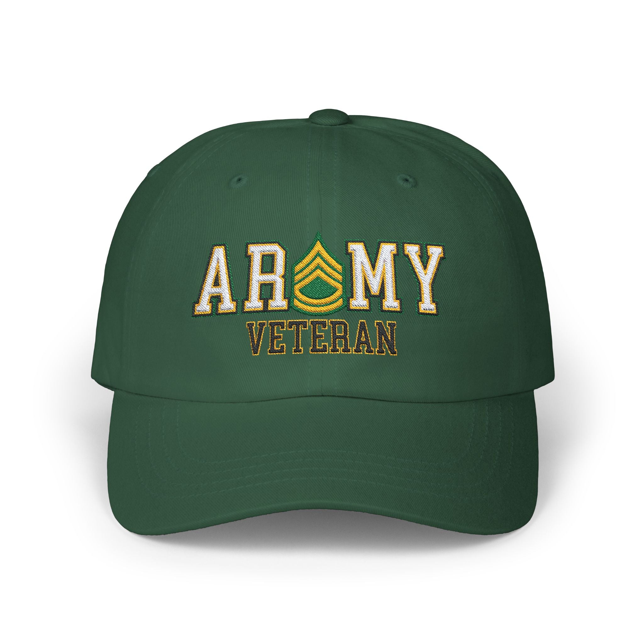 US Army E-7 Sergeant First Class E7 SFC Noncommissioned Officer Veteran Embroidered Classic Dad Cap