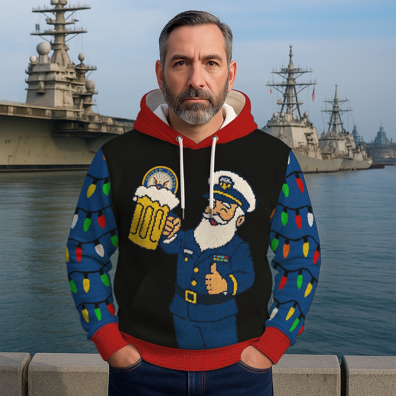 US Navy 3D All Over Print Hoodie
