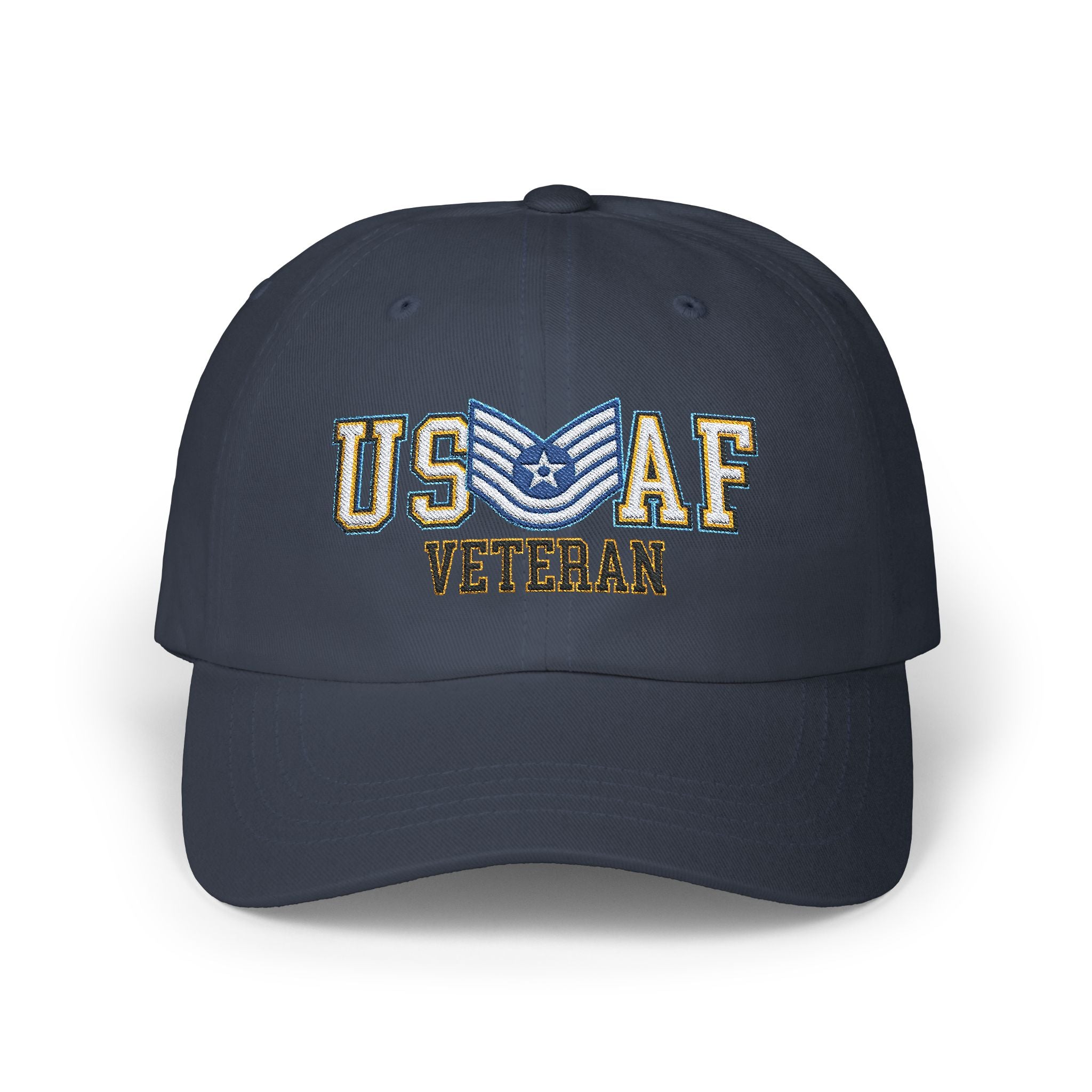 US Air Force E-6 Technical Sergeant TSgt Veteran Embroidered Classic Dad Cap