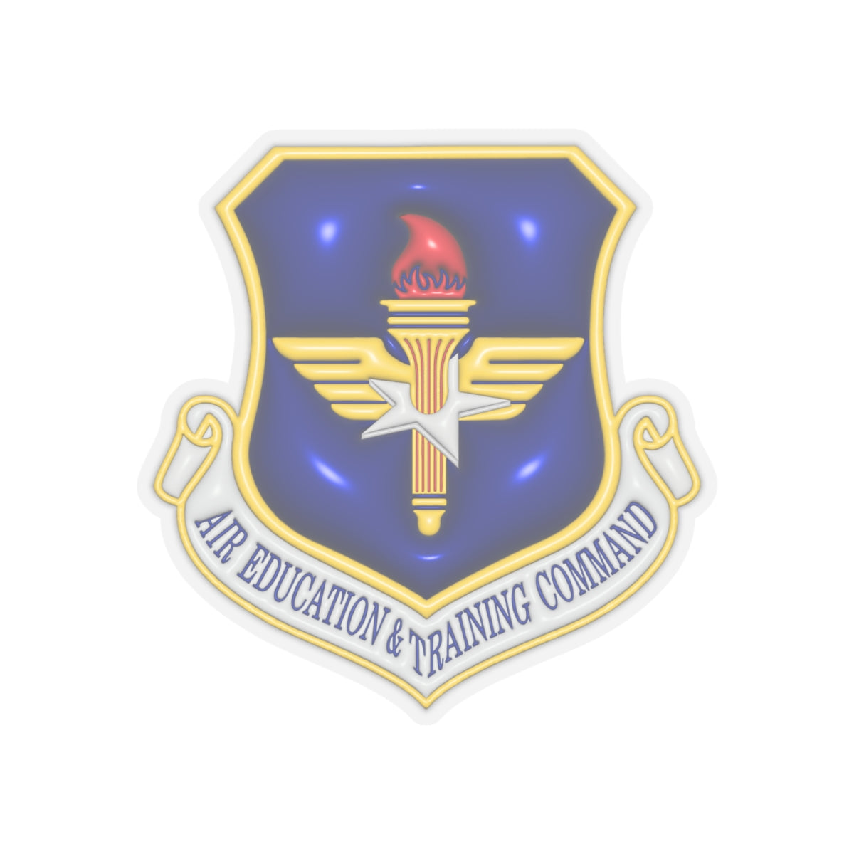 US Air Force Air Education and Training Command 3D Effect Stickers