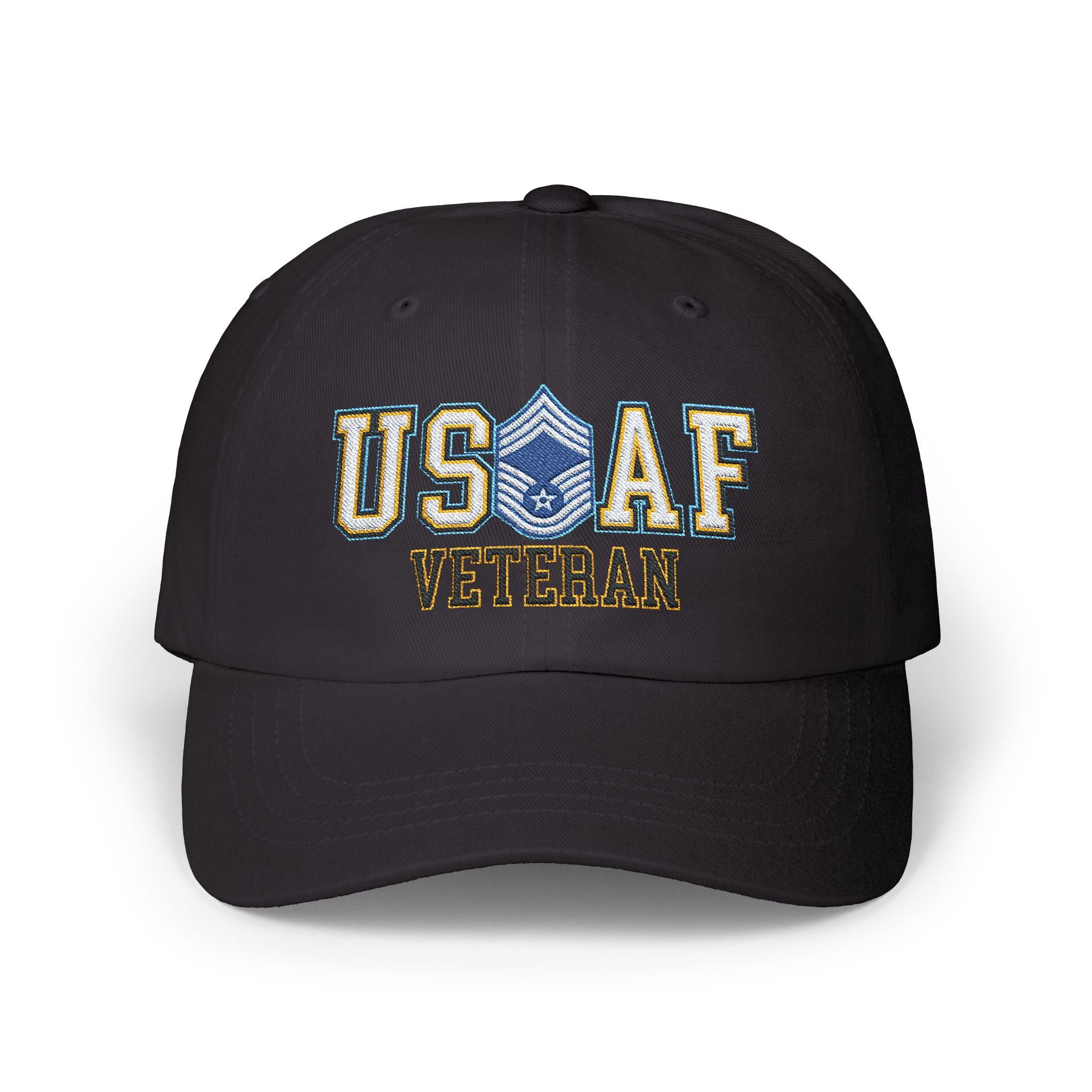 US Air Force E-9 Chief Master Sergeant CMSgt Veteran Embroidered Classic Dad Cap