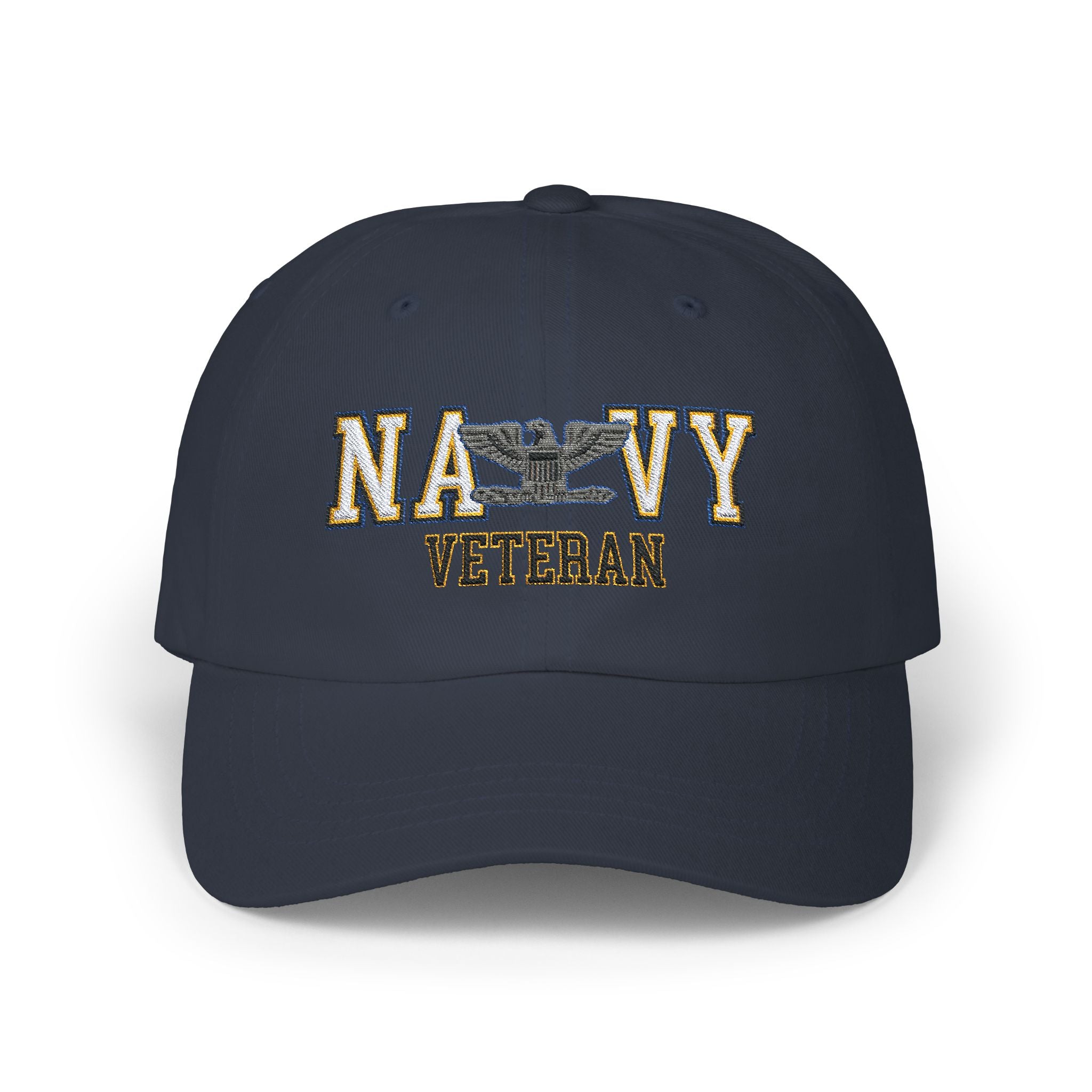 US Navy O-6 Captain O6 CAPT Senior Officer Veteran Embroidered Classic Dad Hat