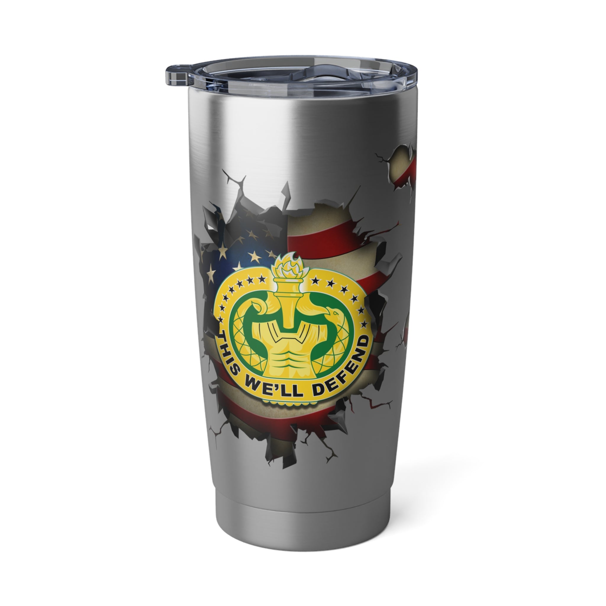 US Army Drill Sergeant 3D Break Effect Vagabond 20oz Tumbler