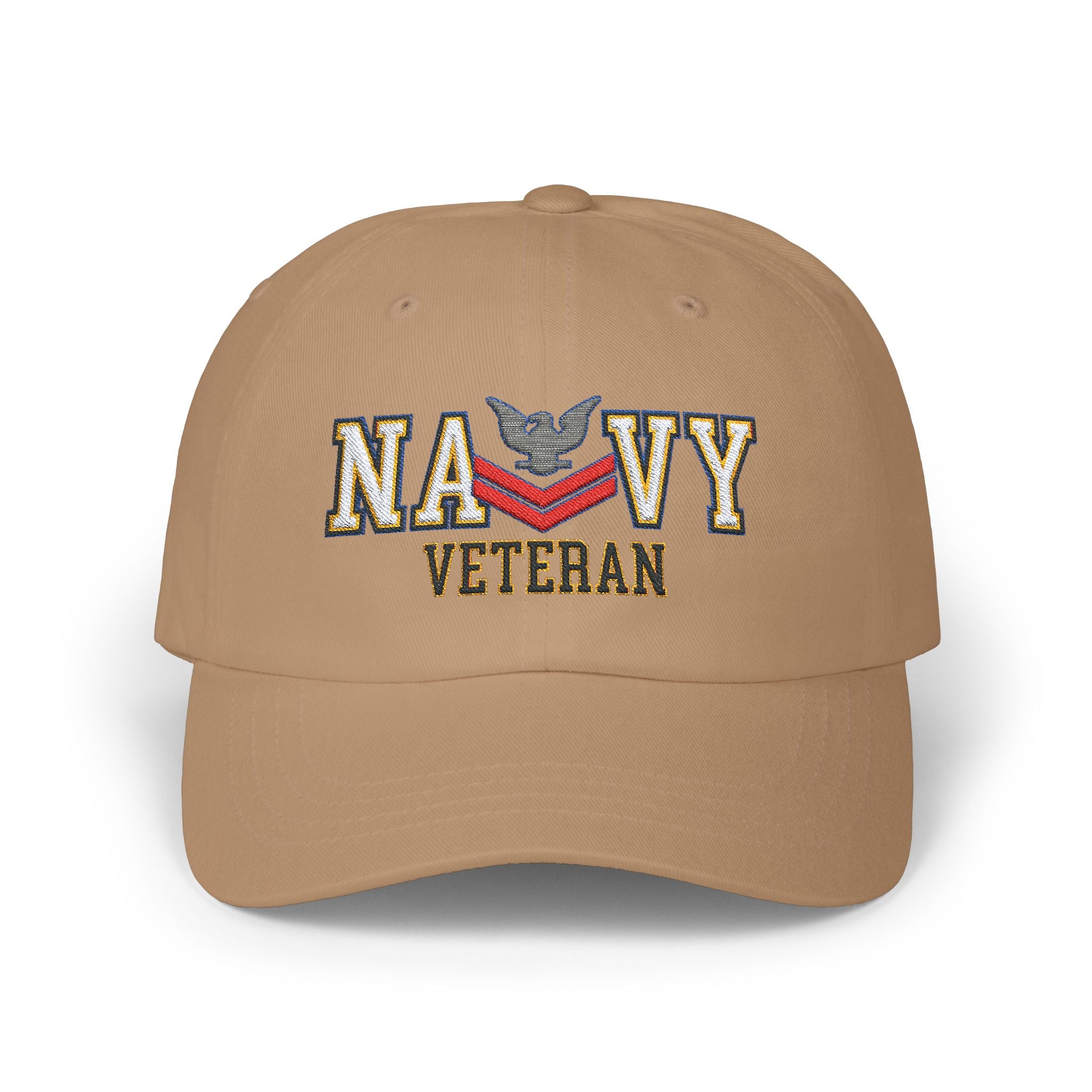 US Navy E-5 Petty Officer Second Class E5 PO2 Collar Device  Veteran Embroidered Classic Dad Hat