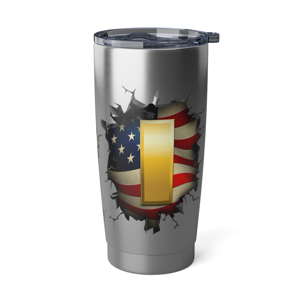 US Army O-1 Second Lieutenant O1 2LT Commissioned Officer Ranks 3D Break Effect Vagabond 20oz Tumbler