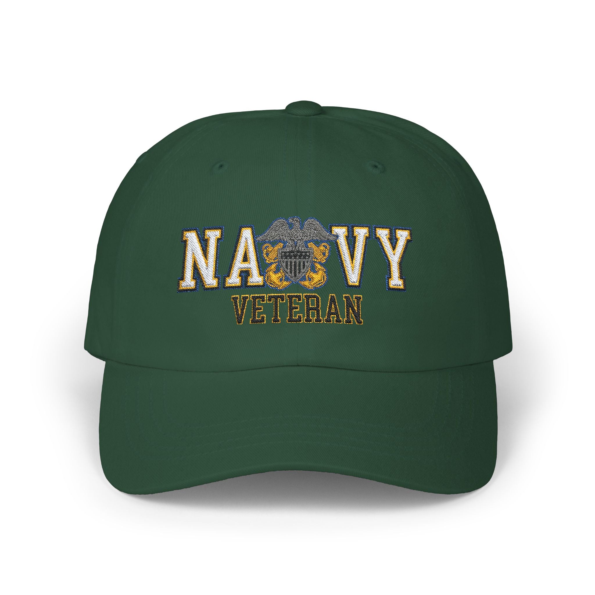 US Navy Officer Cap Device  Veteran Embroidered Classic Dad Hat