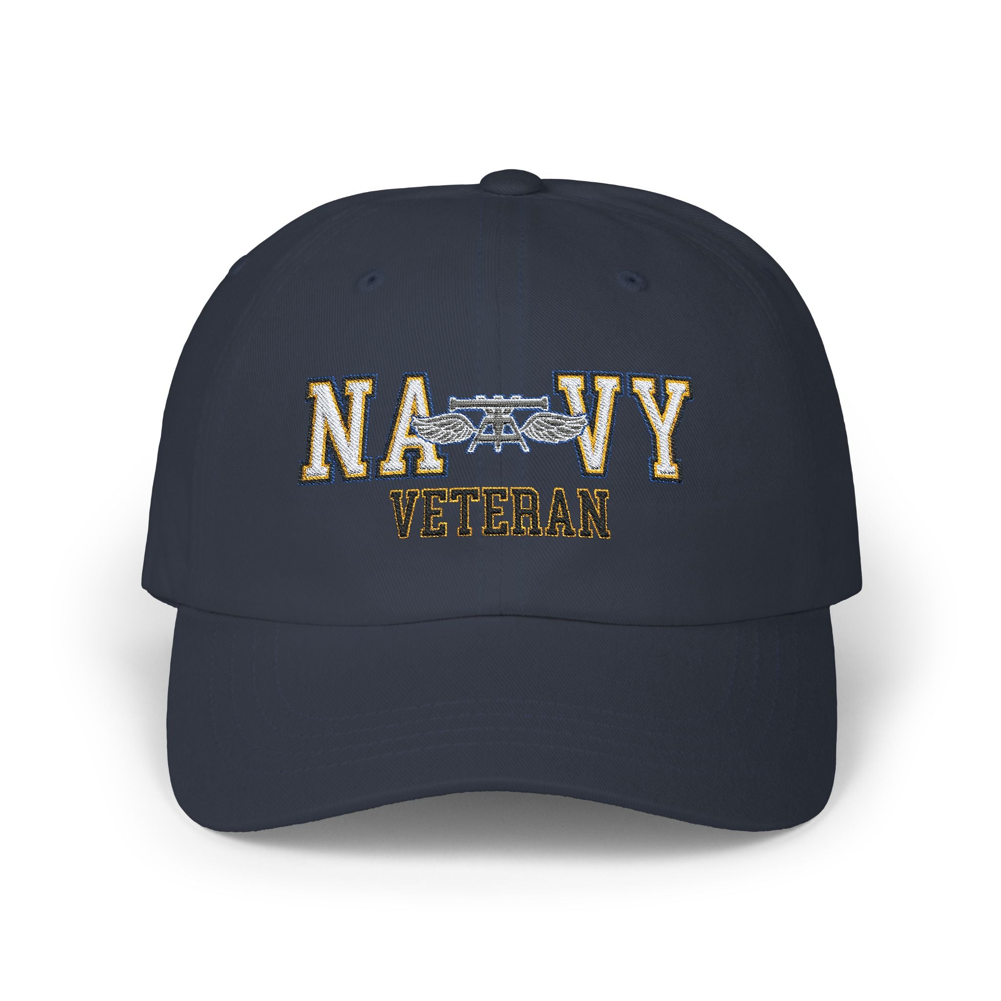 US Navy AQ Veteran Embroidered Classic Dad Hat