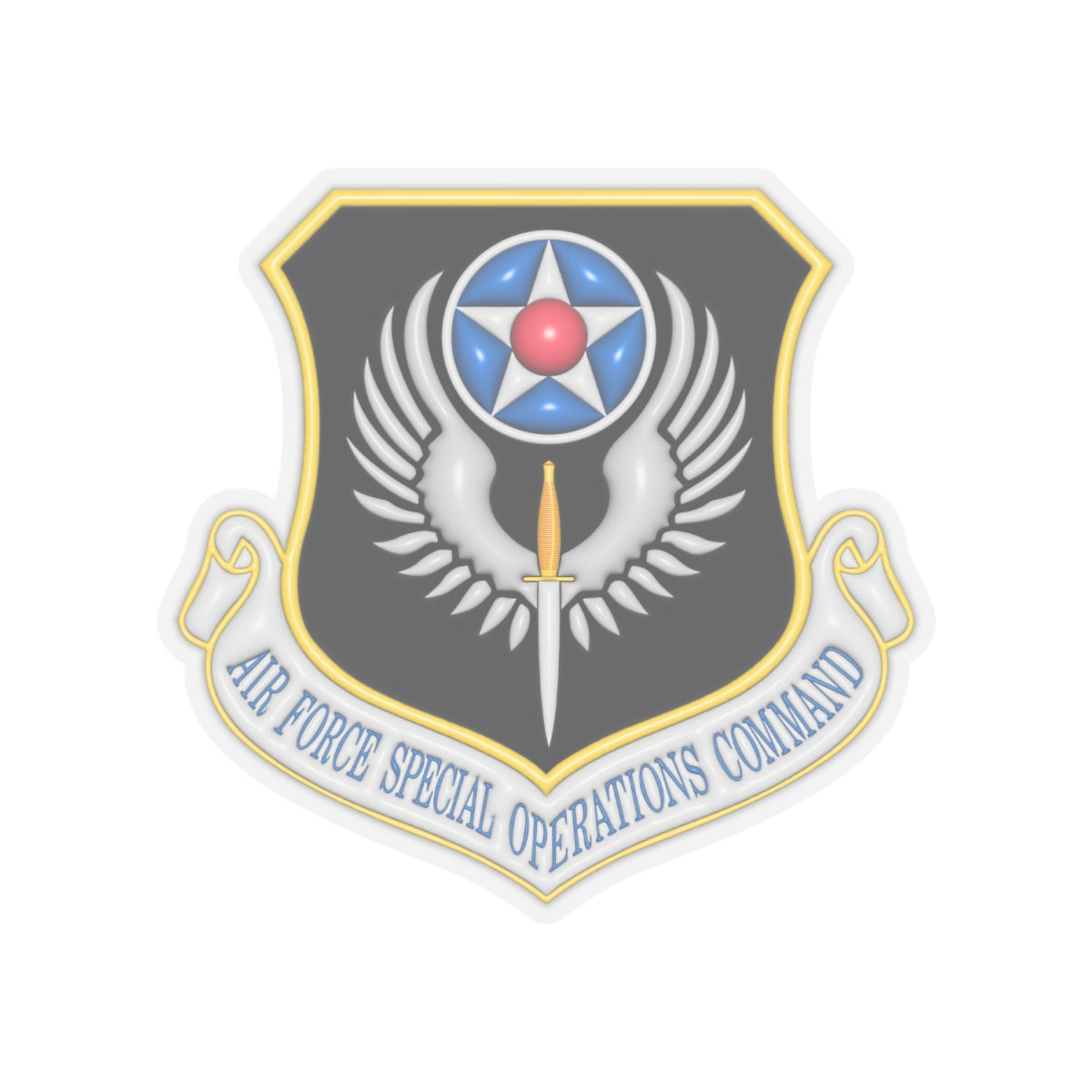 US Air Force Special Operations Command 3D Effect Stickers