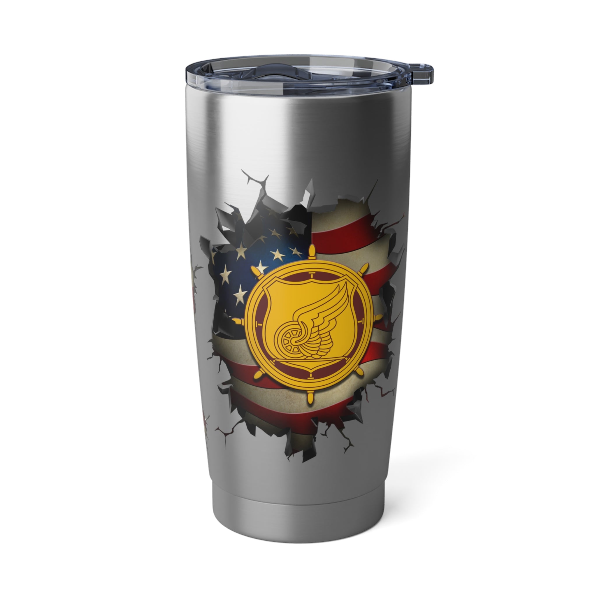 US Army Transportation Corps 3D Break Effect Vagabond 20oz Tumbler