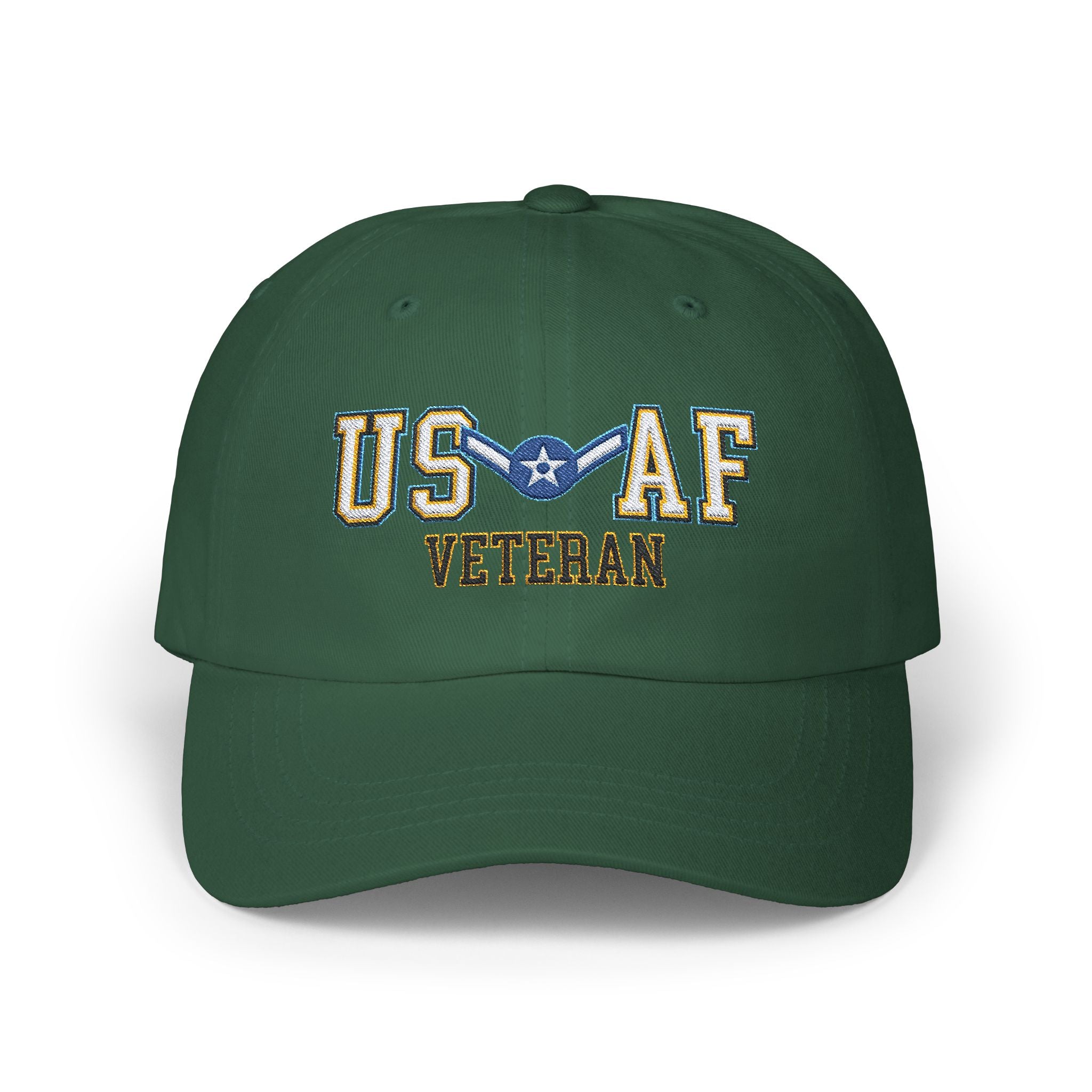 US Air Force E-2 Airman Amn E2 Ranks Enlisted Airman Veteran Embroidered Classic Dad Cap