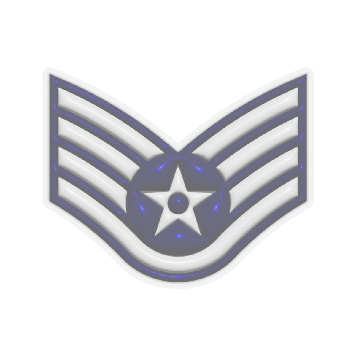 US Air Force E-5 Staff Sergeant SSgt 3D Effect Stickers