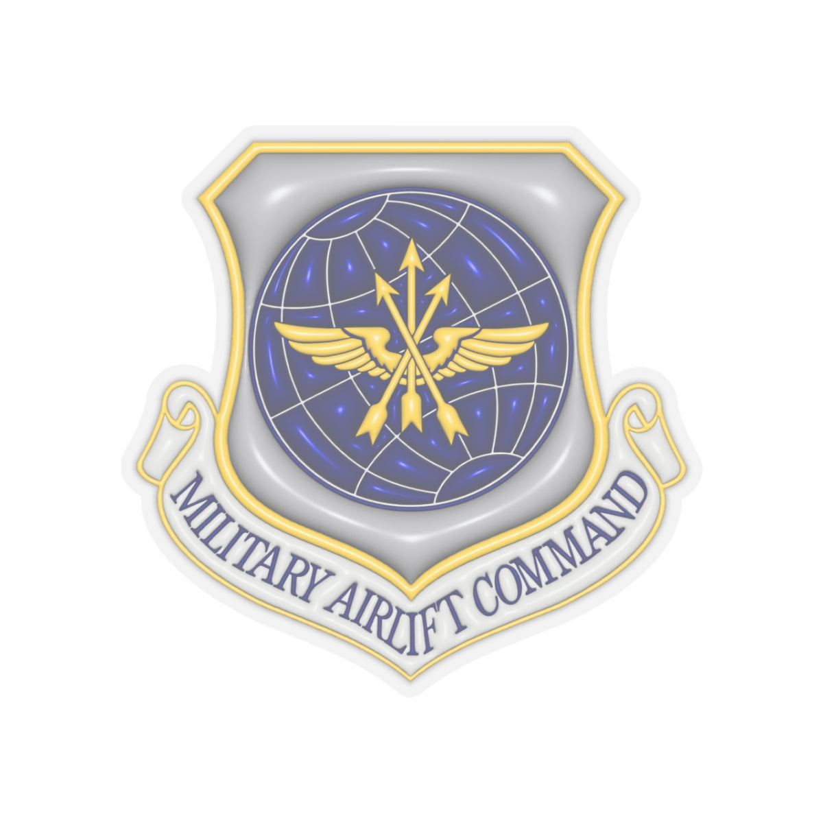 US Air Force Military Airlift Command 3D Effect Stickers