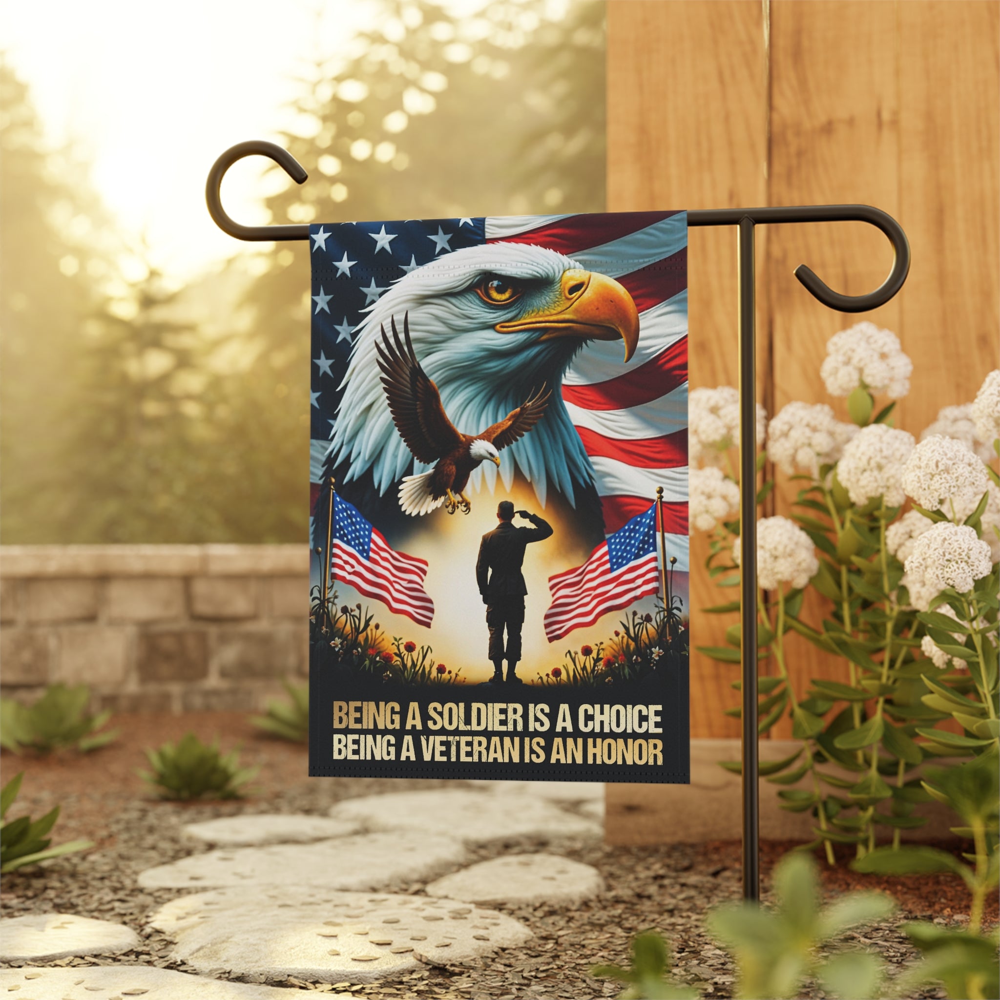 Being A Soldier Is An Honor Garden Banner - Patriotic Outdoor Decor, Celebrate Service & Sacrifice