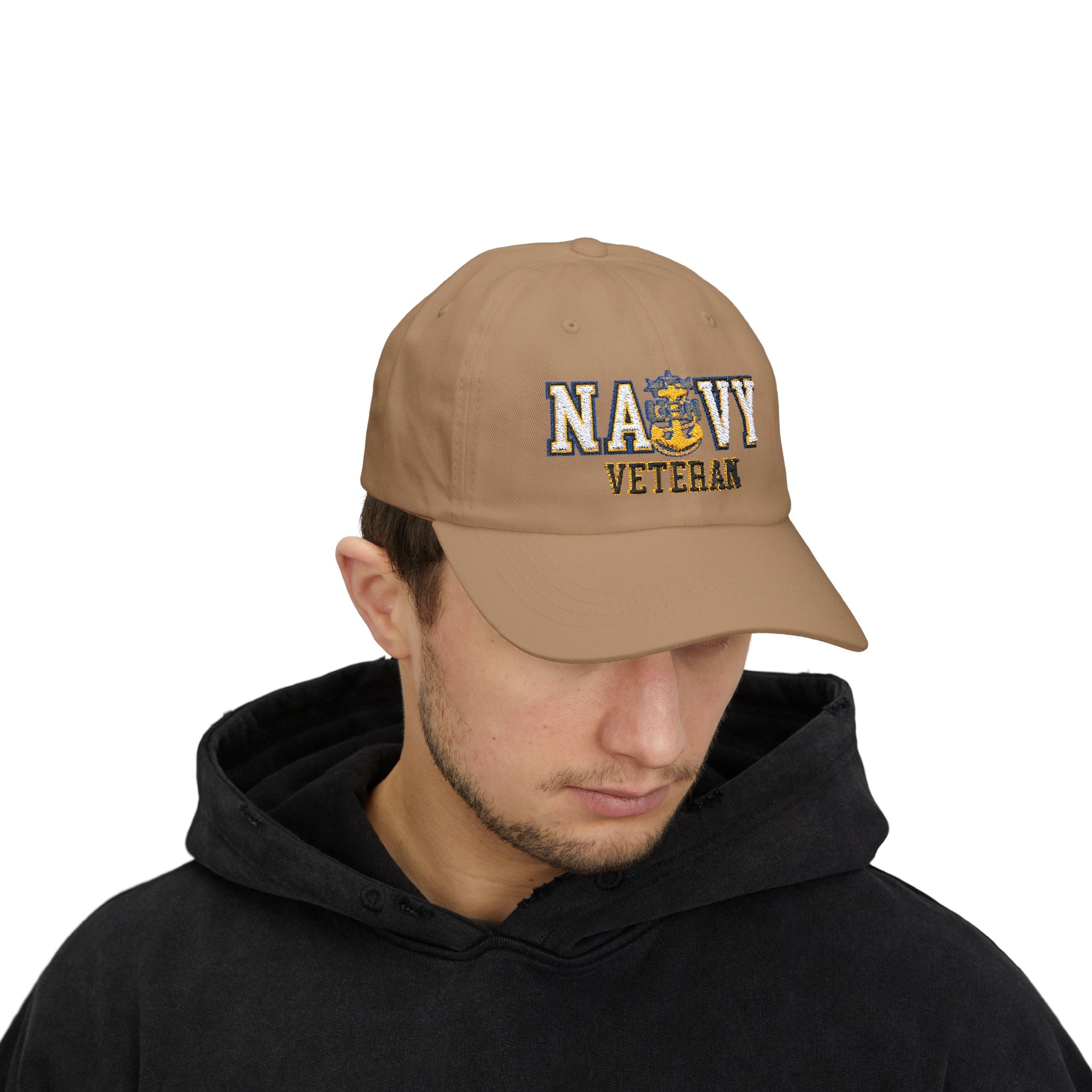 US Navy E-9 Master Chief Petty Officer Of The Navy E9 MCPON Senior Enlisted Advisor Collar Device  Veteran Embroidered Classic Dad Hat