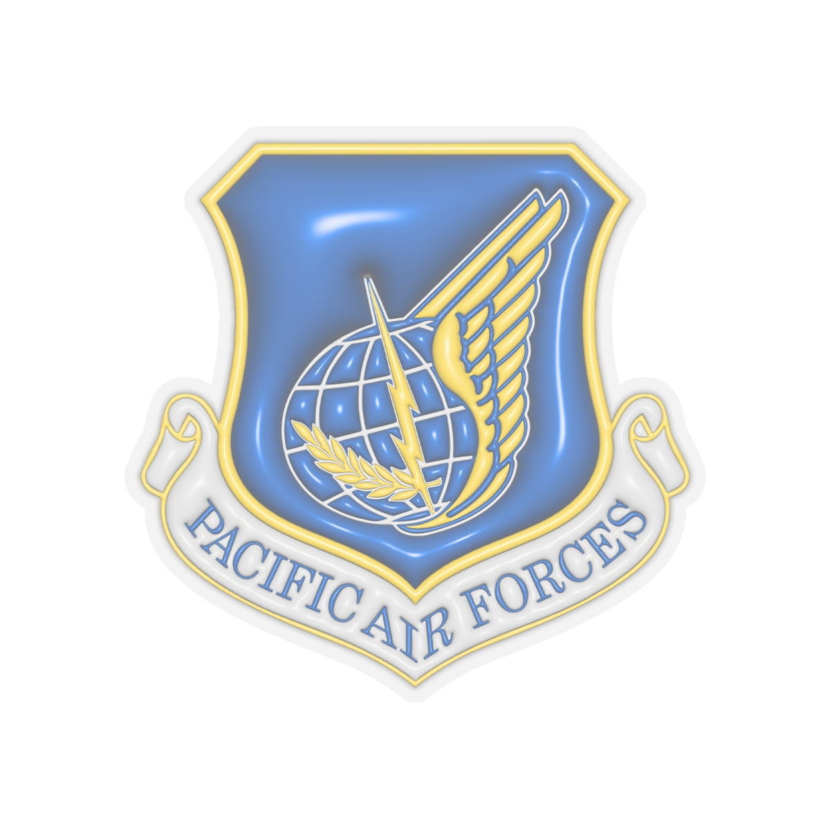 US Air Force Pacific Air Forces 3D Effect Stickers