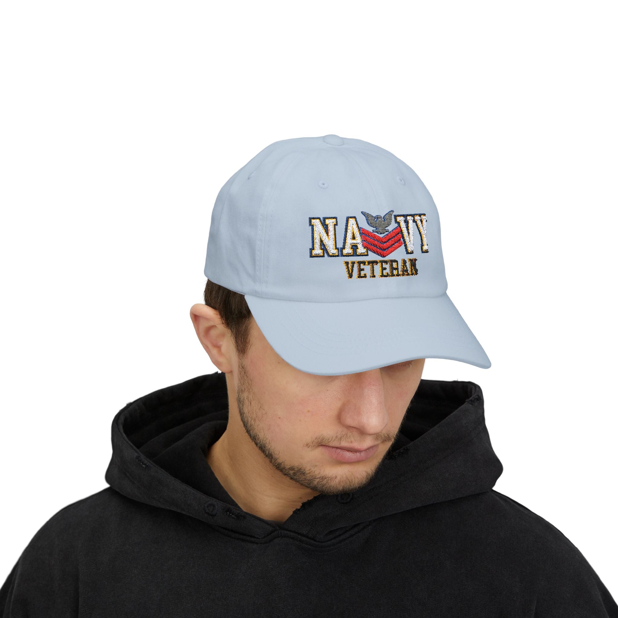 US Navy E-6 Petty Officer First Class E6 PO1 Collar Device  Veteran Embroidered Classic Dad Hat