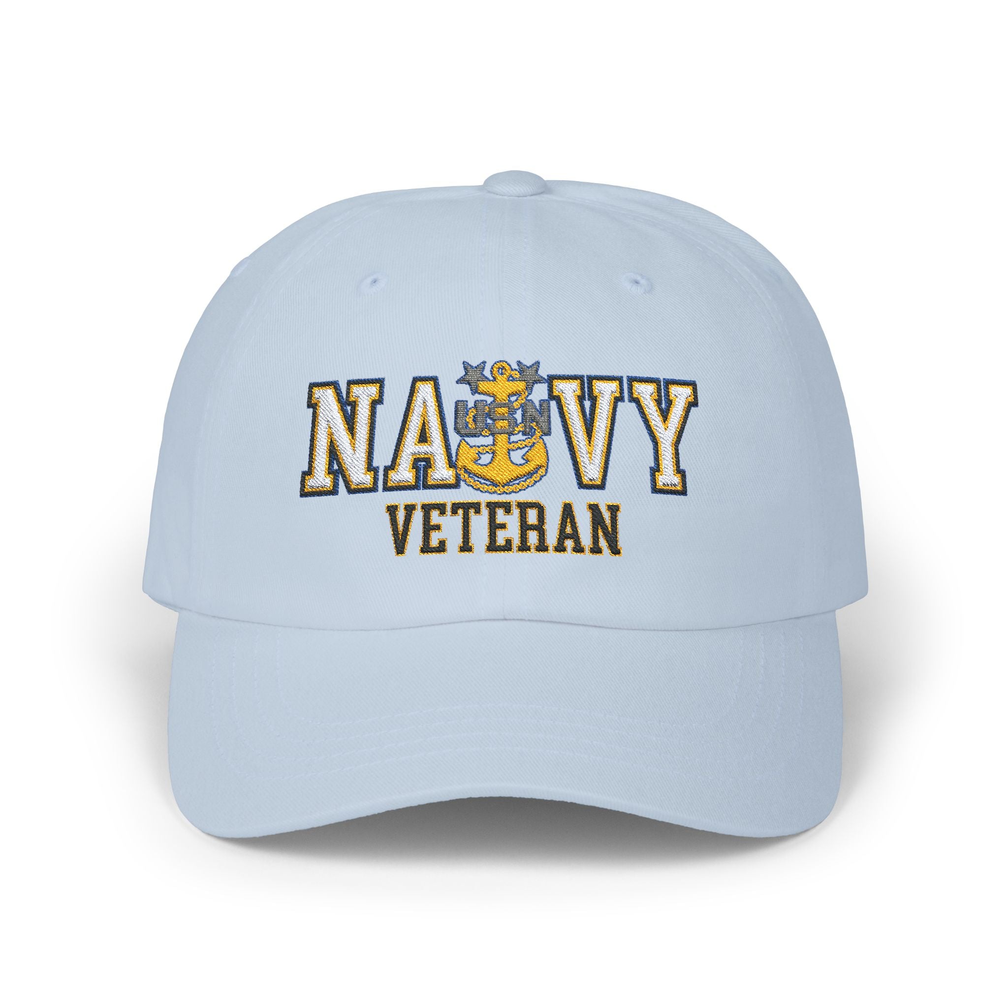 US Navy E-9 Master Chief Petty Officer E9 MCPO Senior Noncommissioned Officer Collar Device  Veteran Embroidered Classic Dad Hat