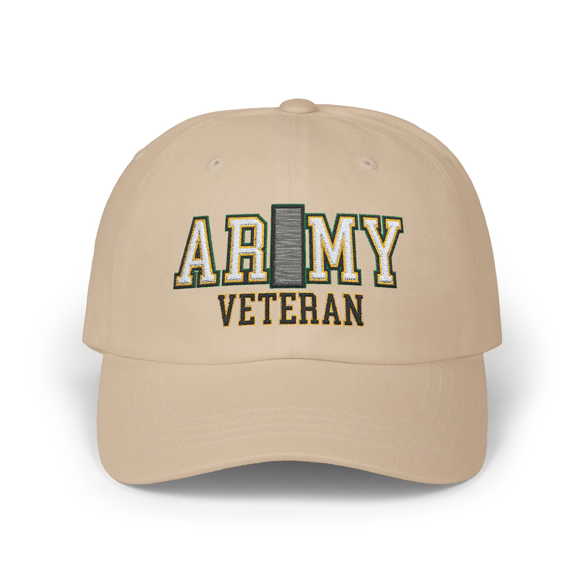 US Army O-2 First Lieutenant O2 1LT Commissioned Officer Veteran Embroidered Classic Dad Cap