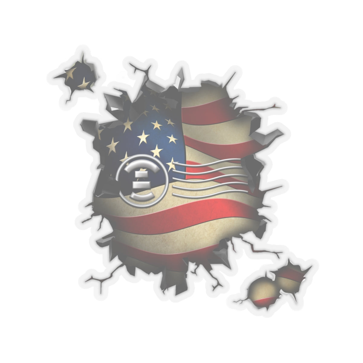 Navy Postal Clerk Navy PC 3D Break Effect Stickers