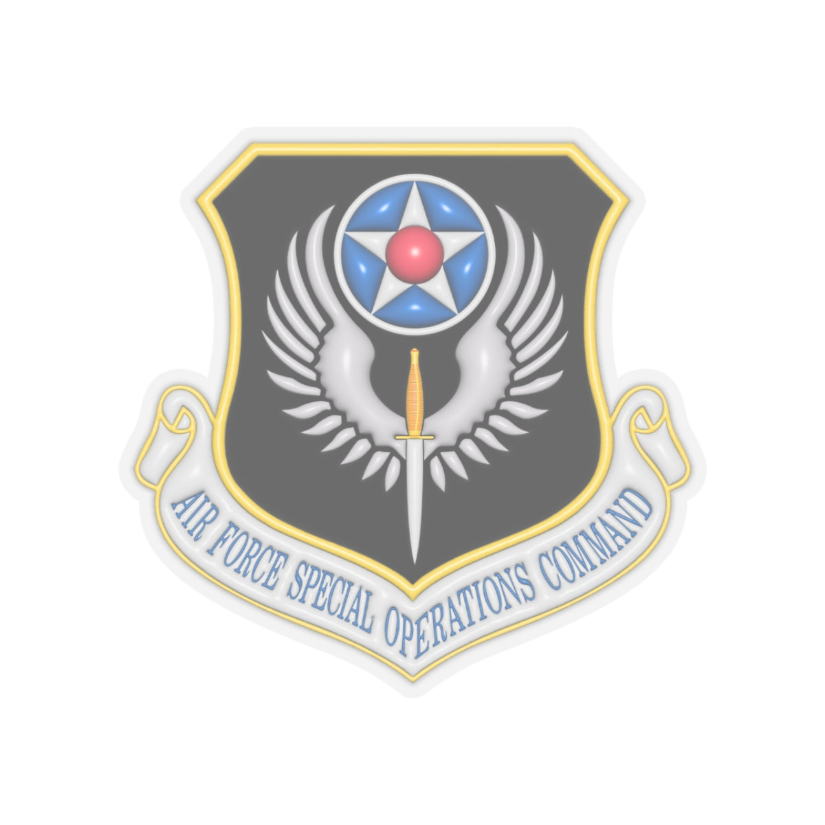 US Air Force Special Operations Command 3D Effect Stickers