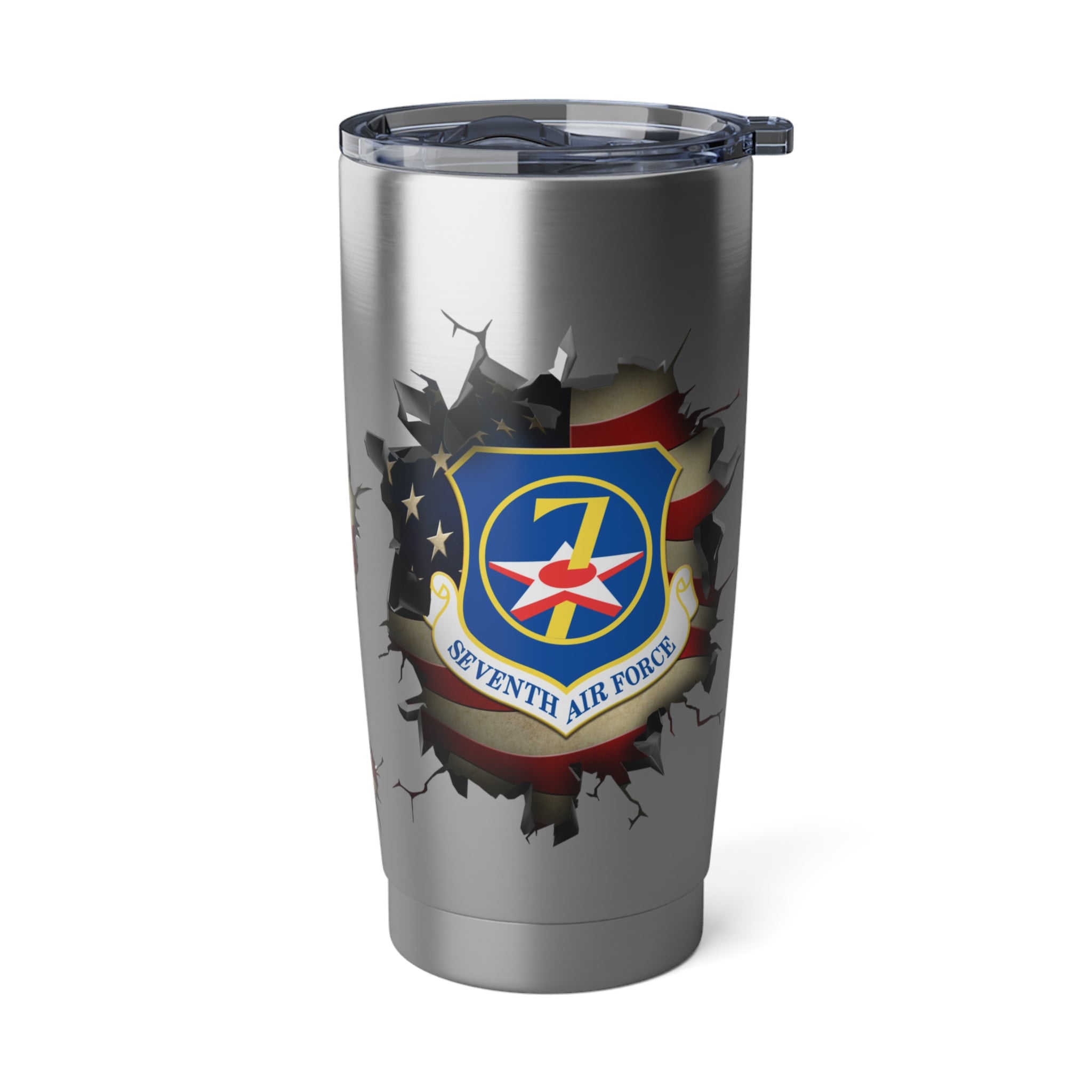 US Air Force Seventh Air Force 3D Break Effect Vagabond 20oz Tumbler