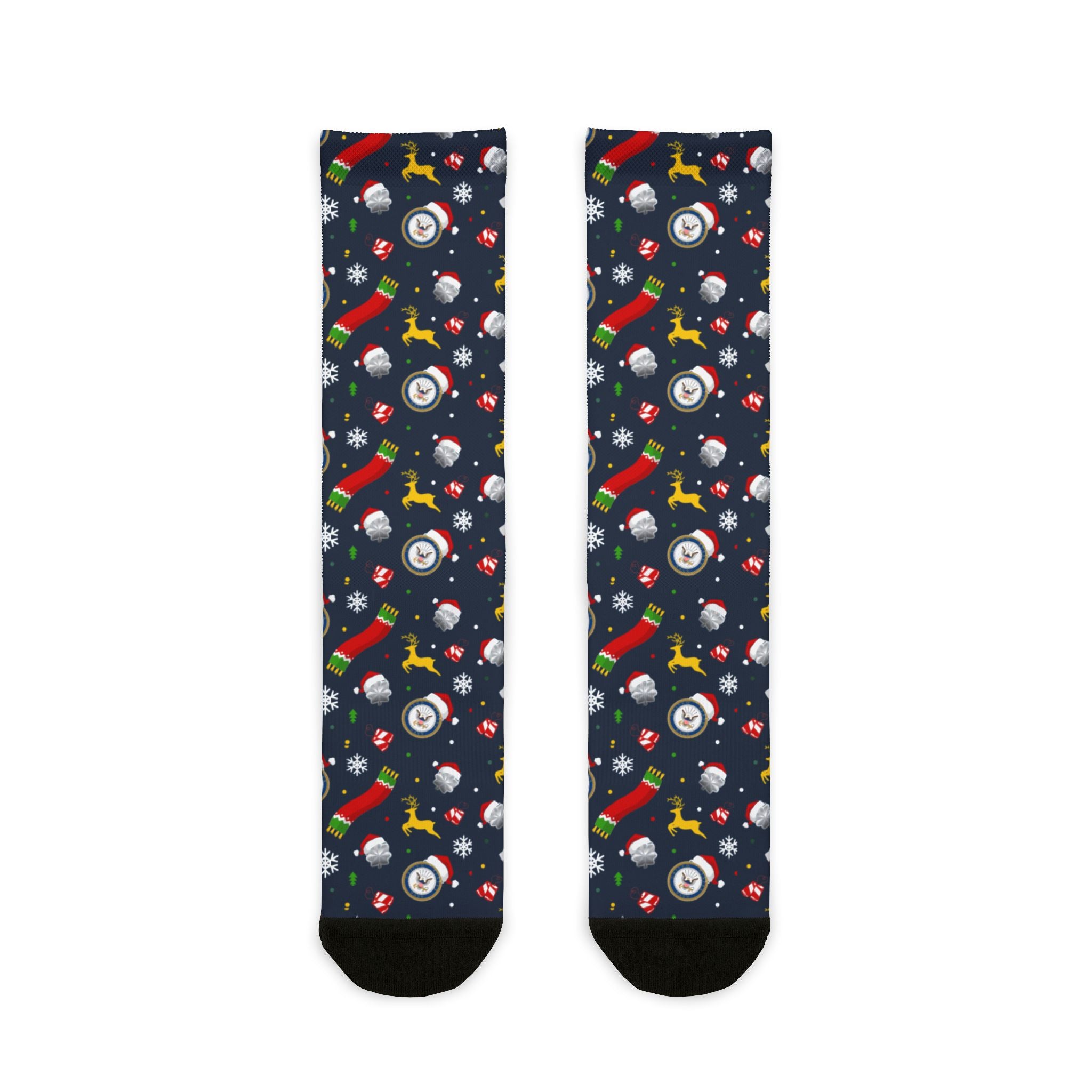 Custom US Military Ranks/Insignia All Over Prints Sublimation Crew Socks JSK03