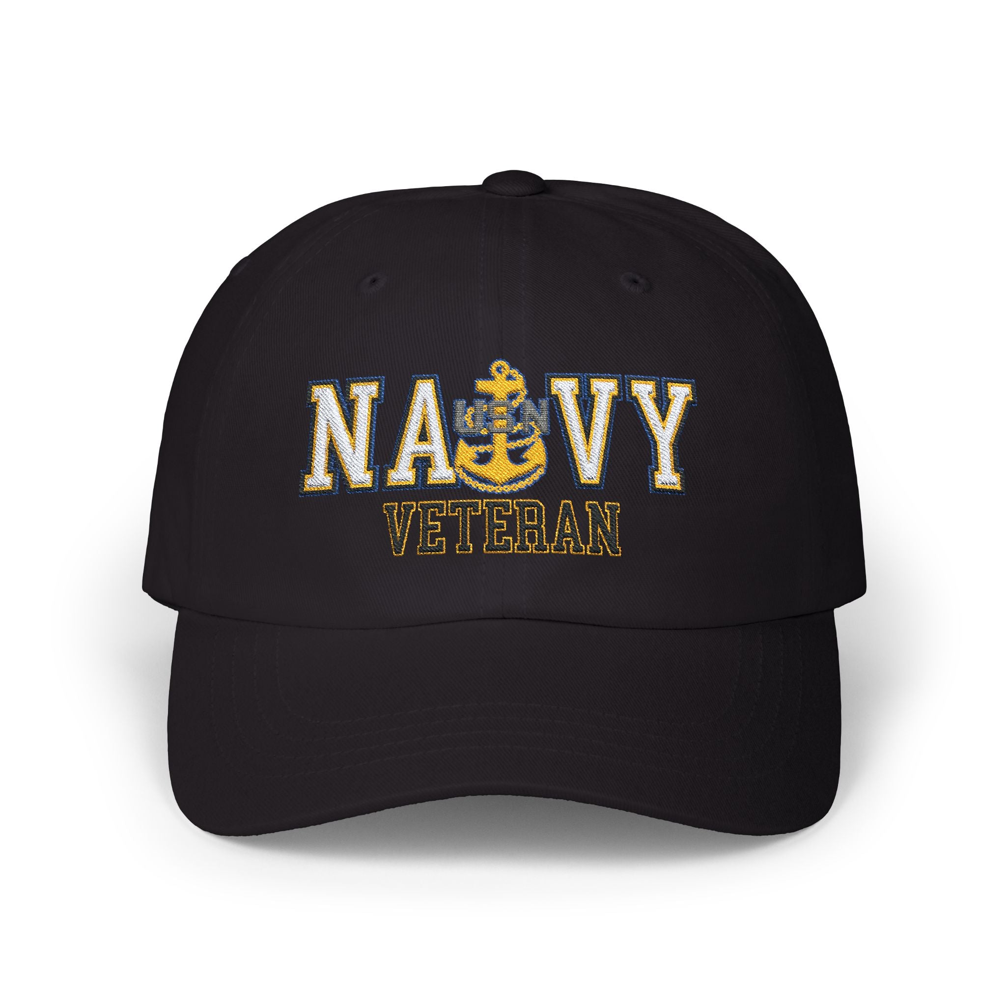 US Navy E-7 Chief Petty Officer E7 CPO Senior Noncommissioned Officer Collar Device  Veteran Embroidered Classic Dad Hat