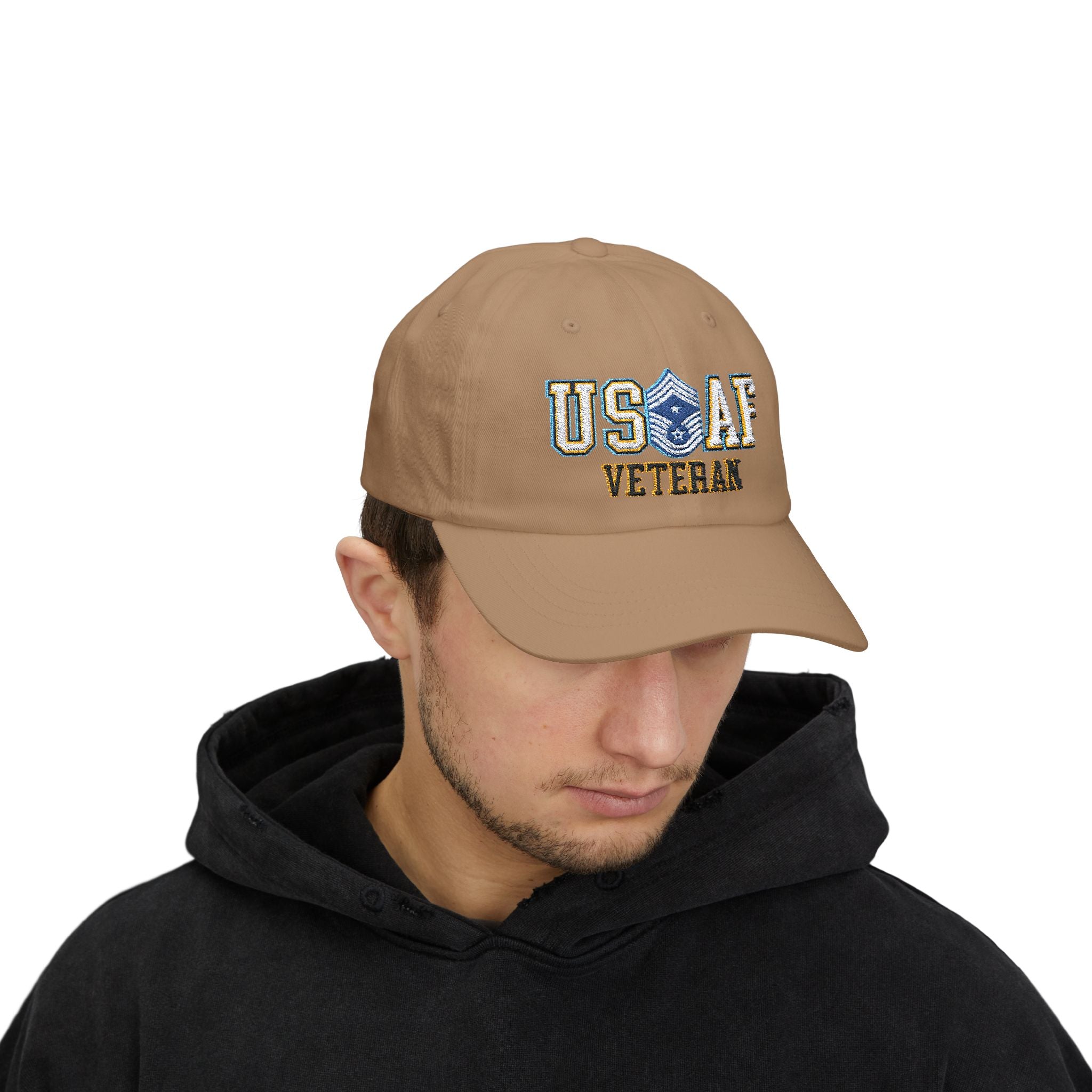 US Air Force E-9 Command Chief Master Sergeant CCM Veteran Embroidered Classic Dad Cap