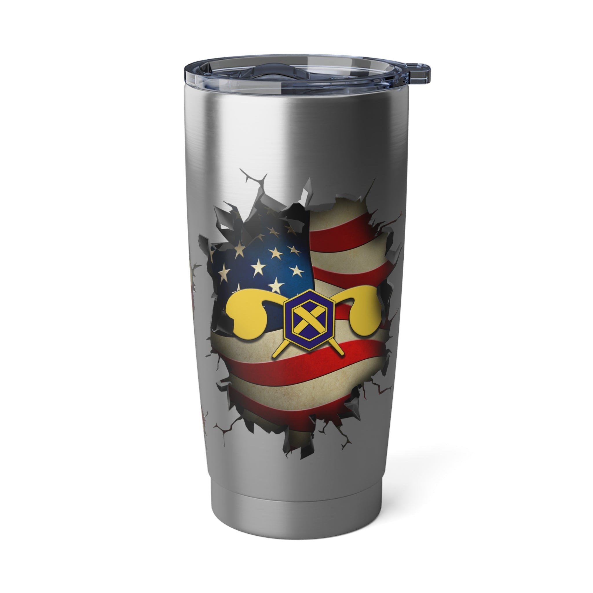 US Army Chemical Corps 3D Break Effect Vagabond 20oz Tumbler