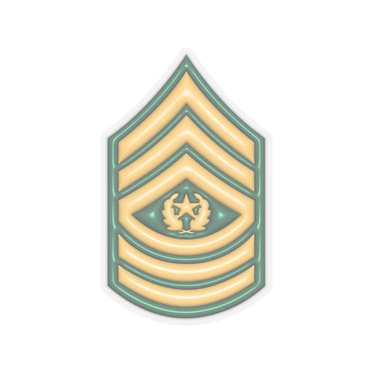 US Army E-9 Command Sergeant Major E9 CSM Noncommissioned Officer 3D Effect Stickers