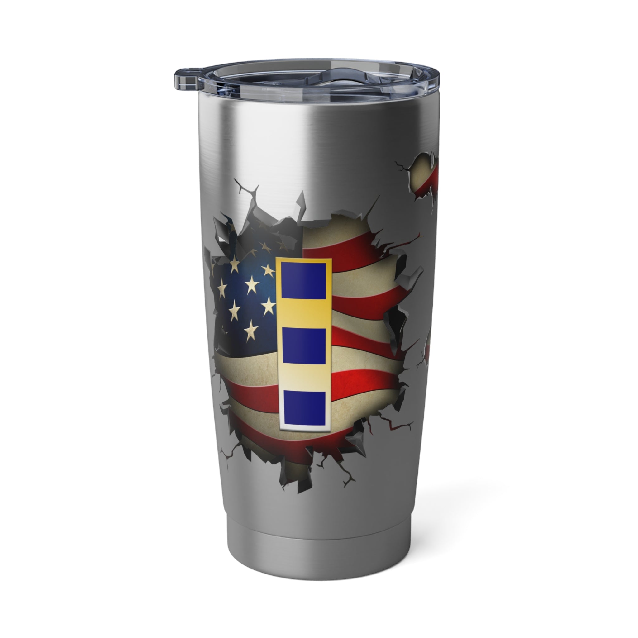 US Navy W-2 Chief Warrant Officer 2 W2 CW2 Warrant Officer 3D Break Effect Vagabond 20oz Tumbler