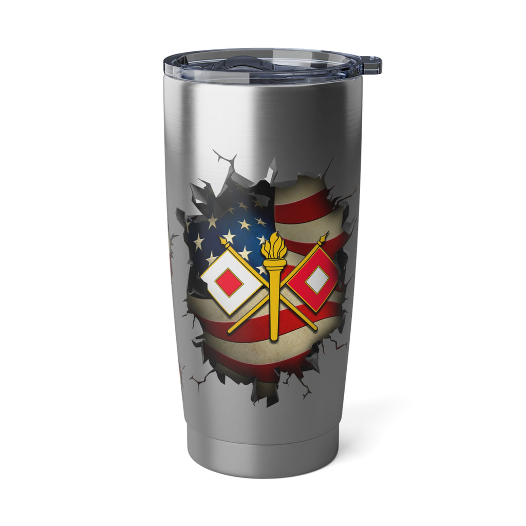 US Army Signal Corps 3D Break Effect Vagabond 20oz Tumbler