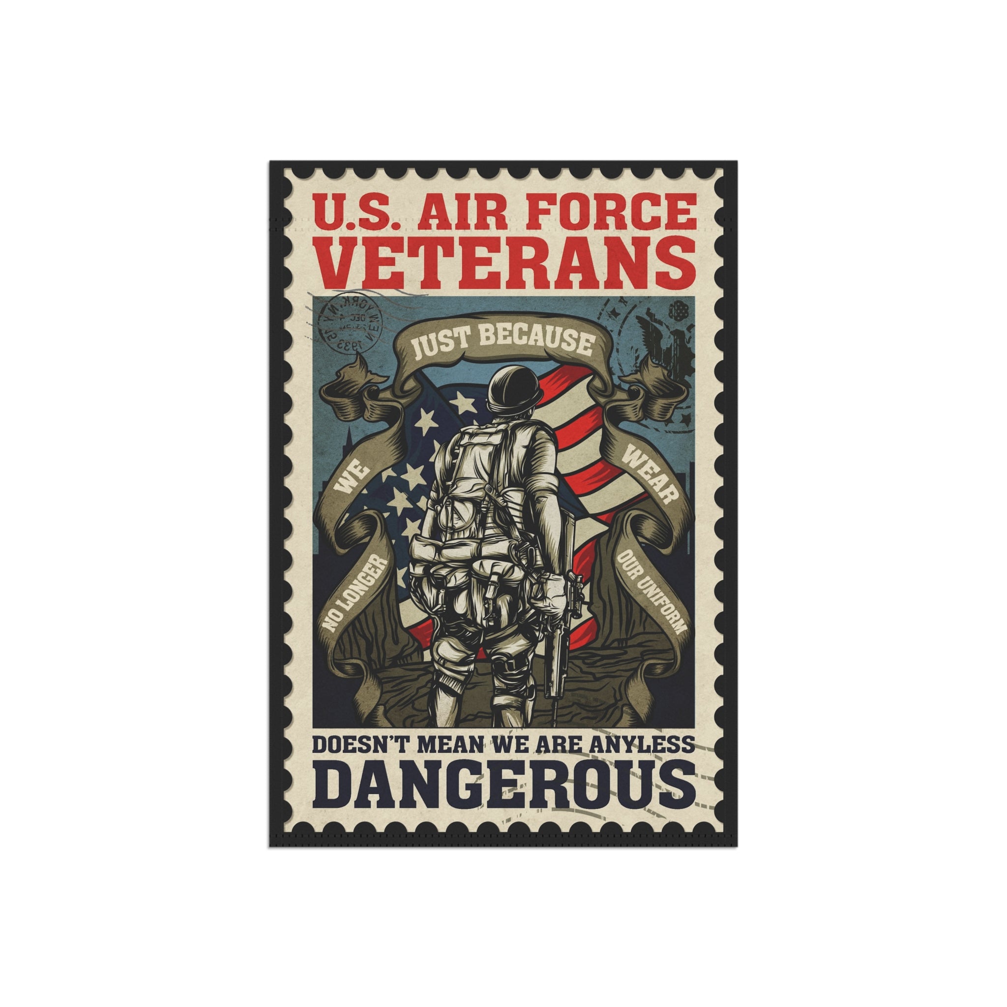 U.S. Air Force Veterans Garden Banner - Patriotic Outdoor Decor, Celebrate Service & Sacrifice