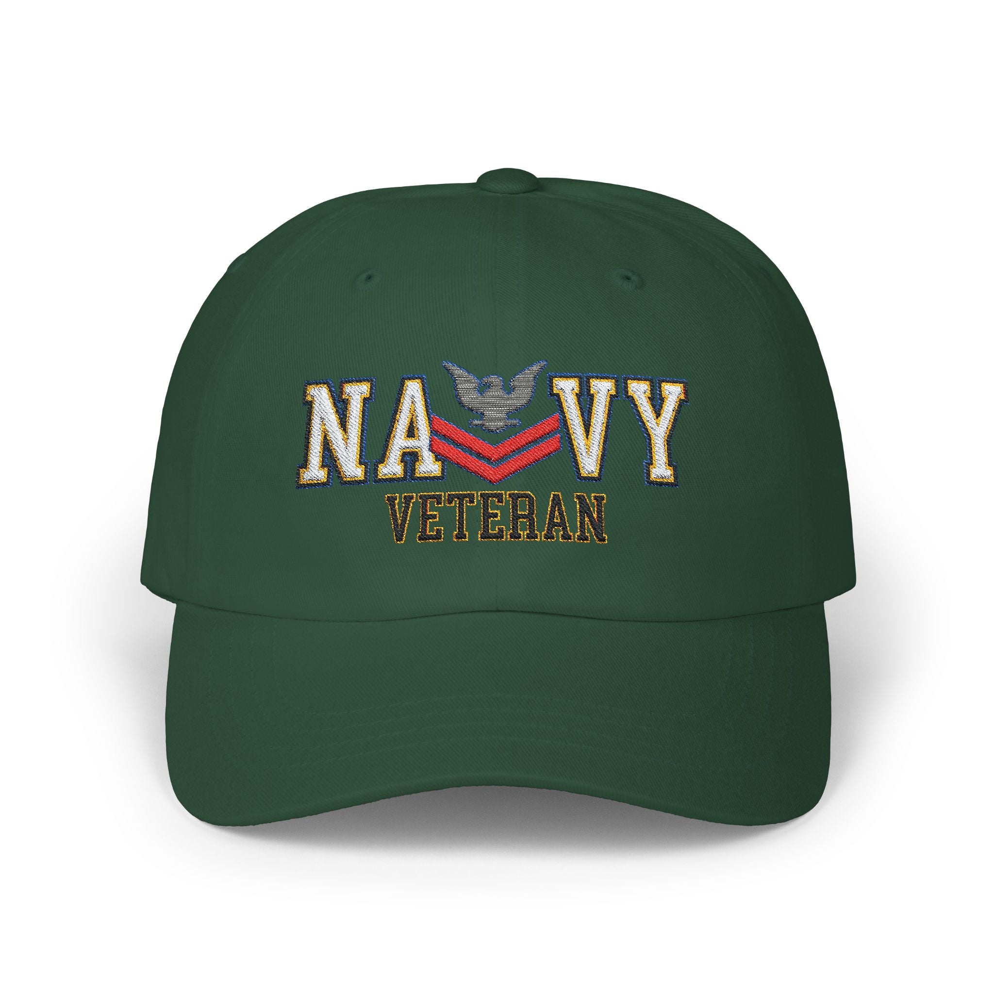 US Navy E-5 Petty Officer Second Class E5 PO2 Collar Device  Veteran Embroidered Classic Dad Hat