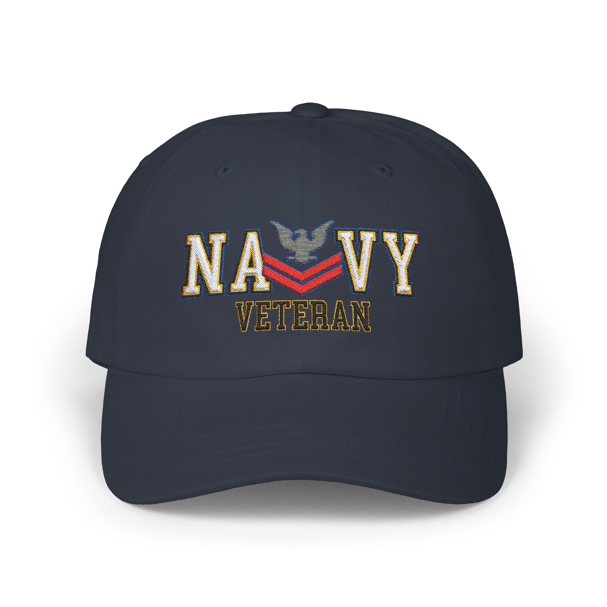 US Navy E-5 Petty Officer Second Class E5 PO2 Collar Device  Veteran Embroidered Classic Dad Hat