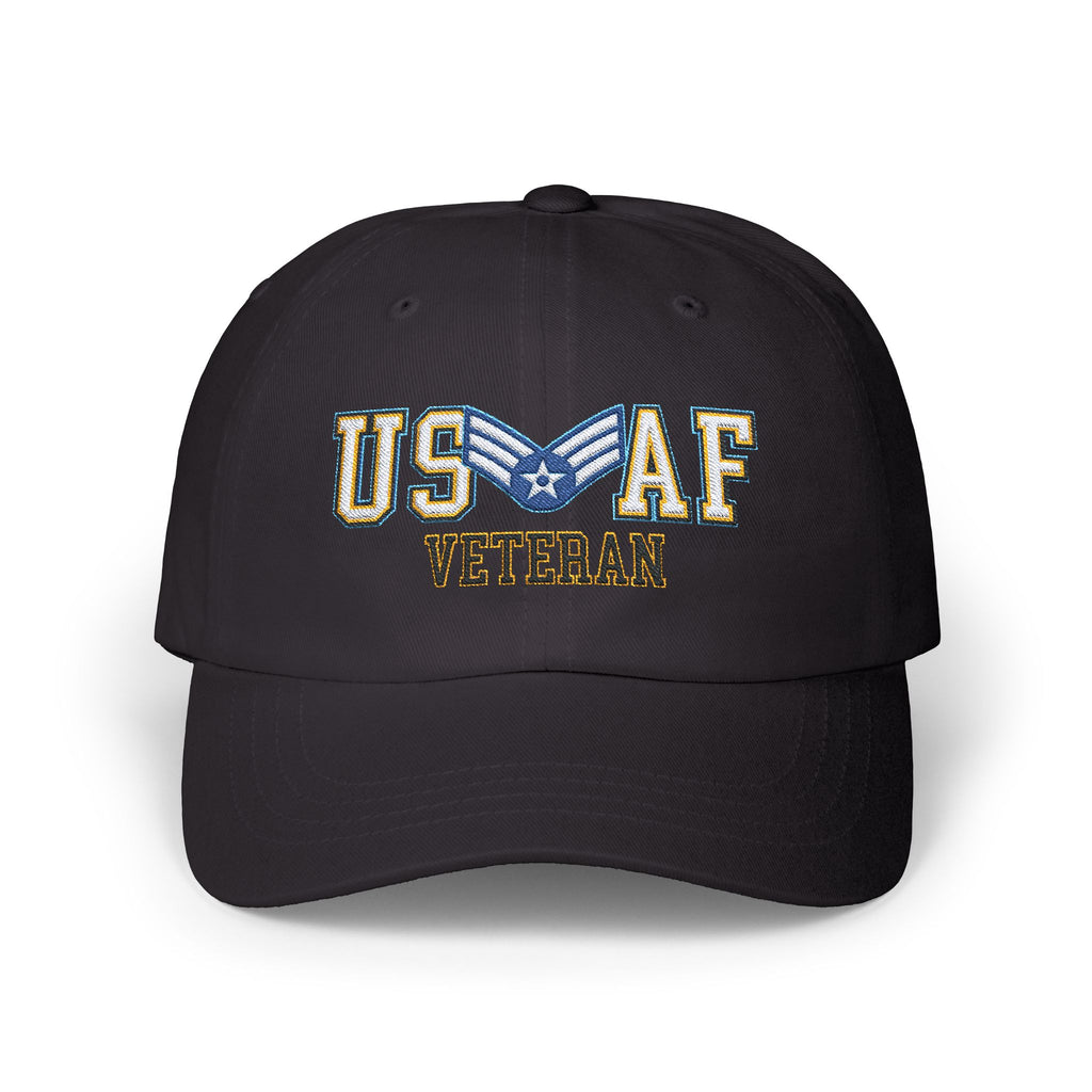 US Air Force E-4 Senior Airman SrA E4 Enlisted Airman Veteran Embroidered Classic Dad Cap