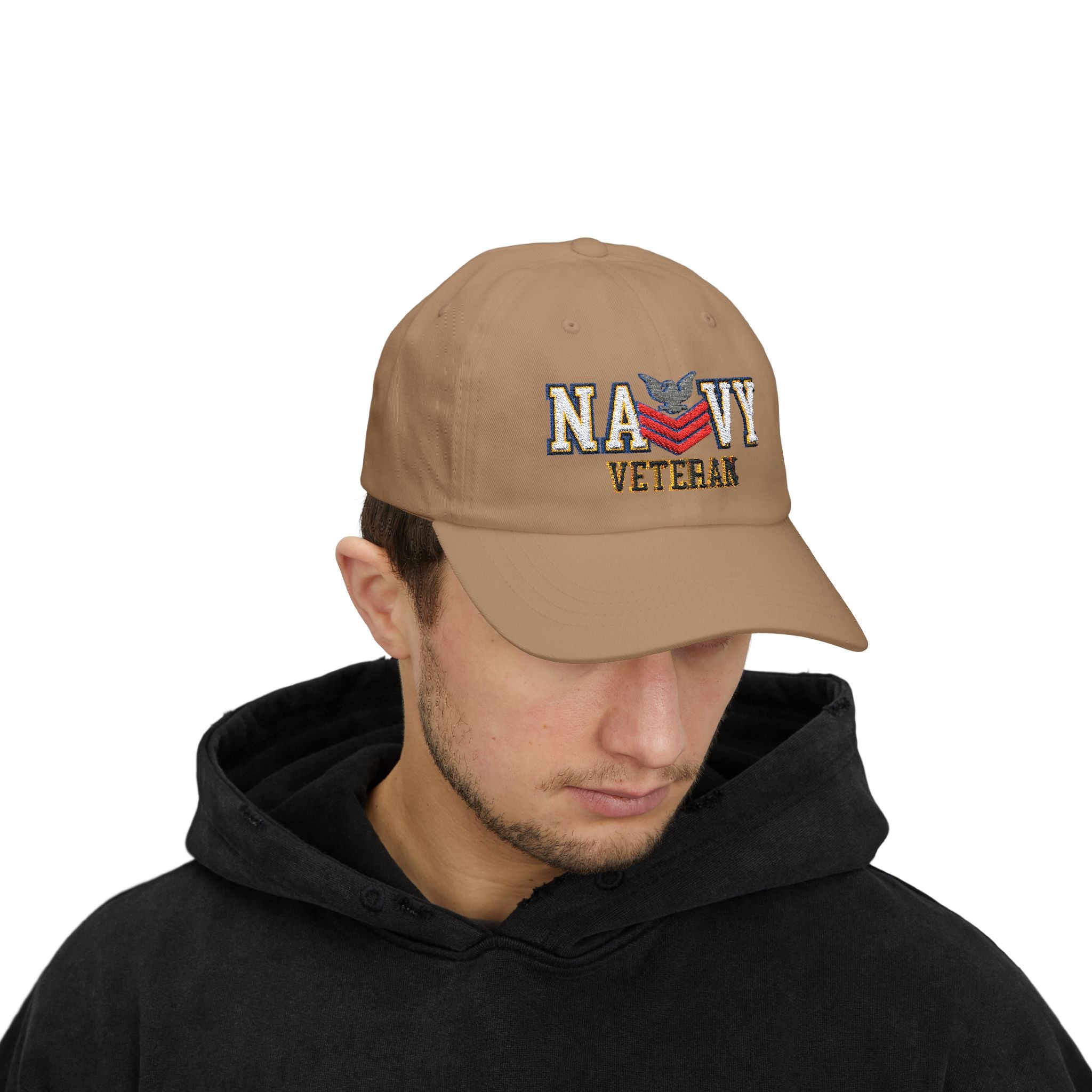 US Navy E-6 Petty Officer First Class E6 PO1 Collar Device  Veteran Embroidered Classic Dad Hat